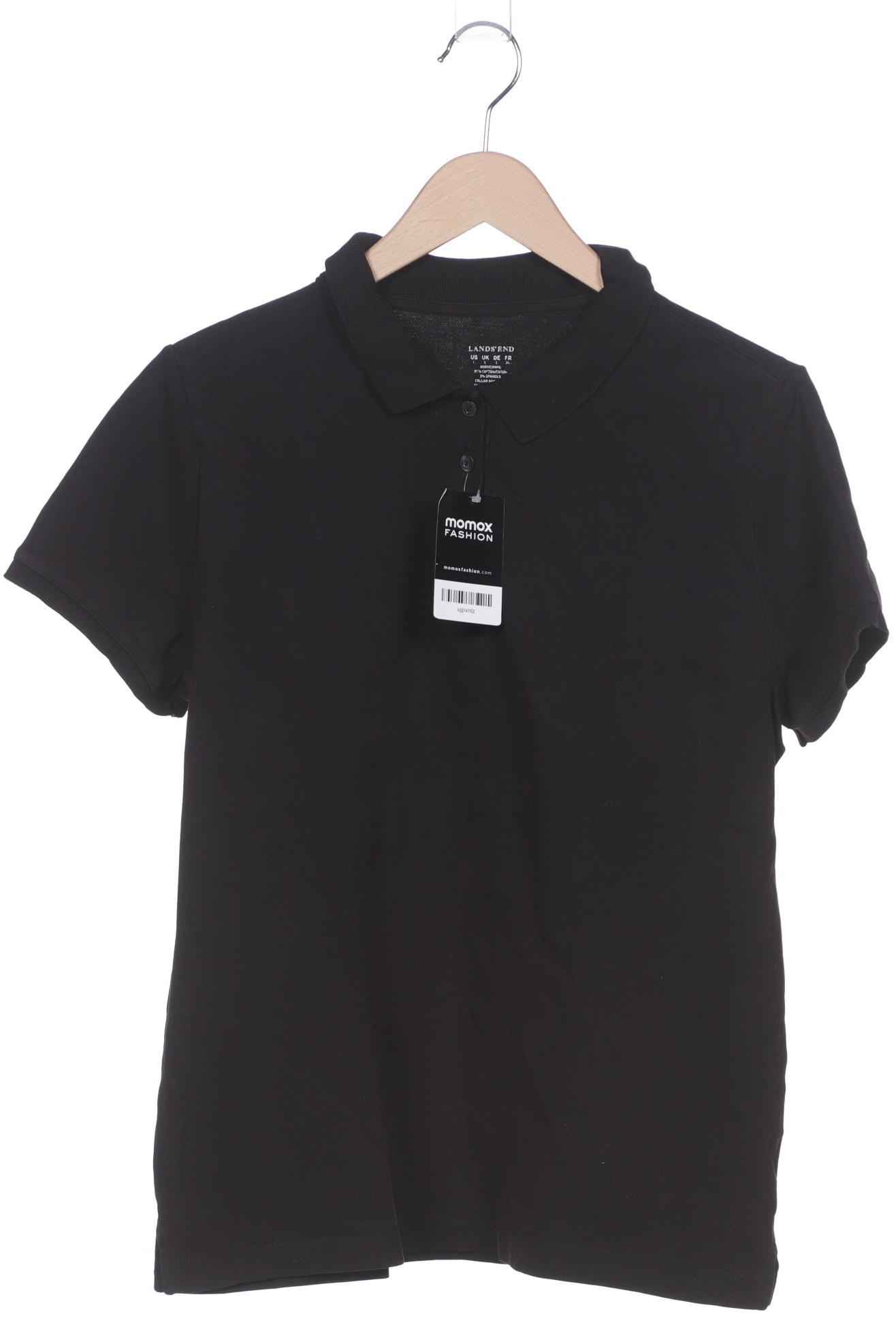 

Lands End Damen Poloshirt, schwarz, Gr. 42