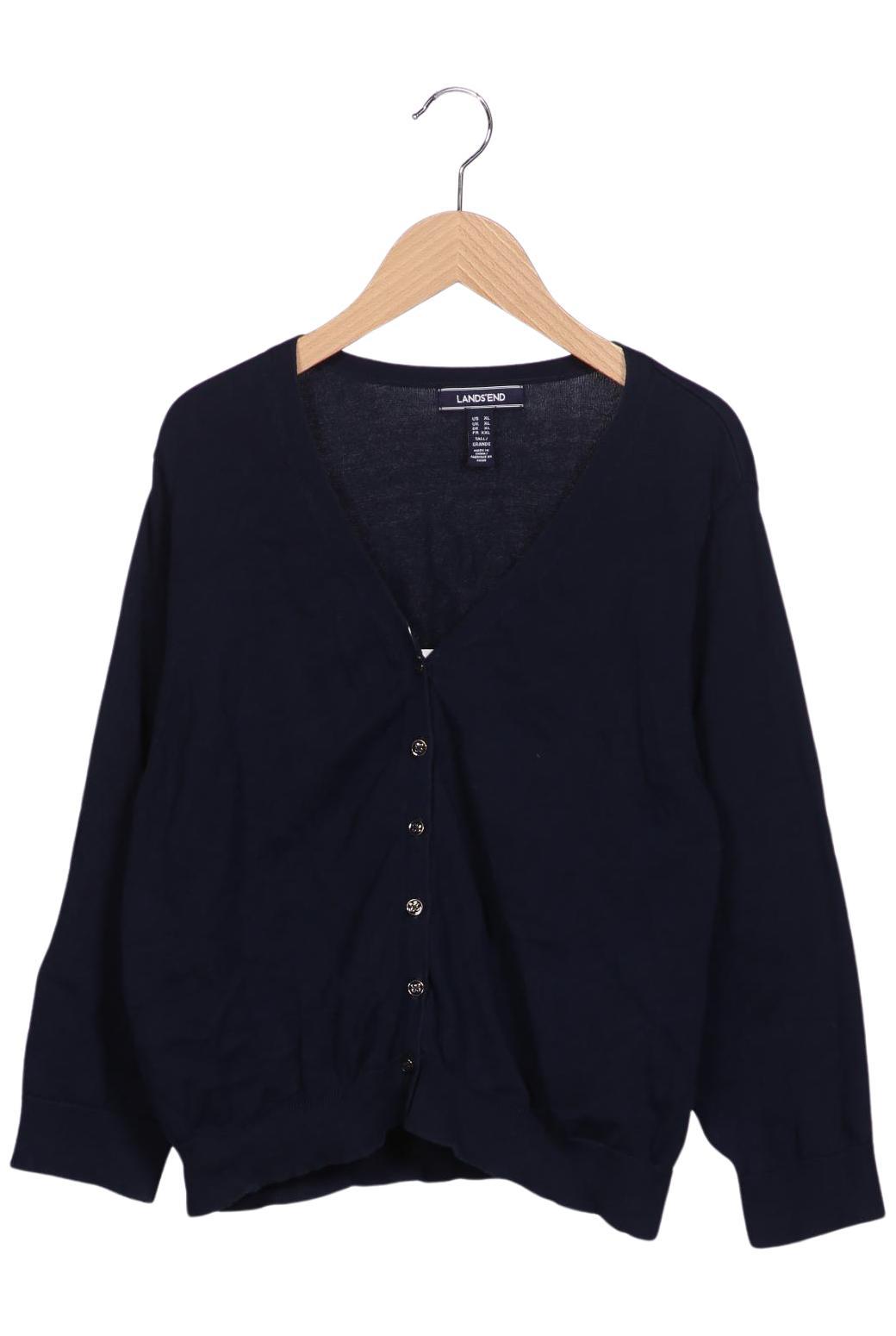 

Lands End Damen Strickjacke, marineblau, Gr. 44