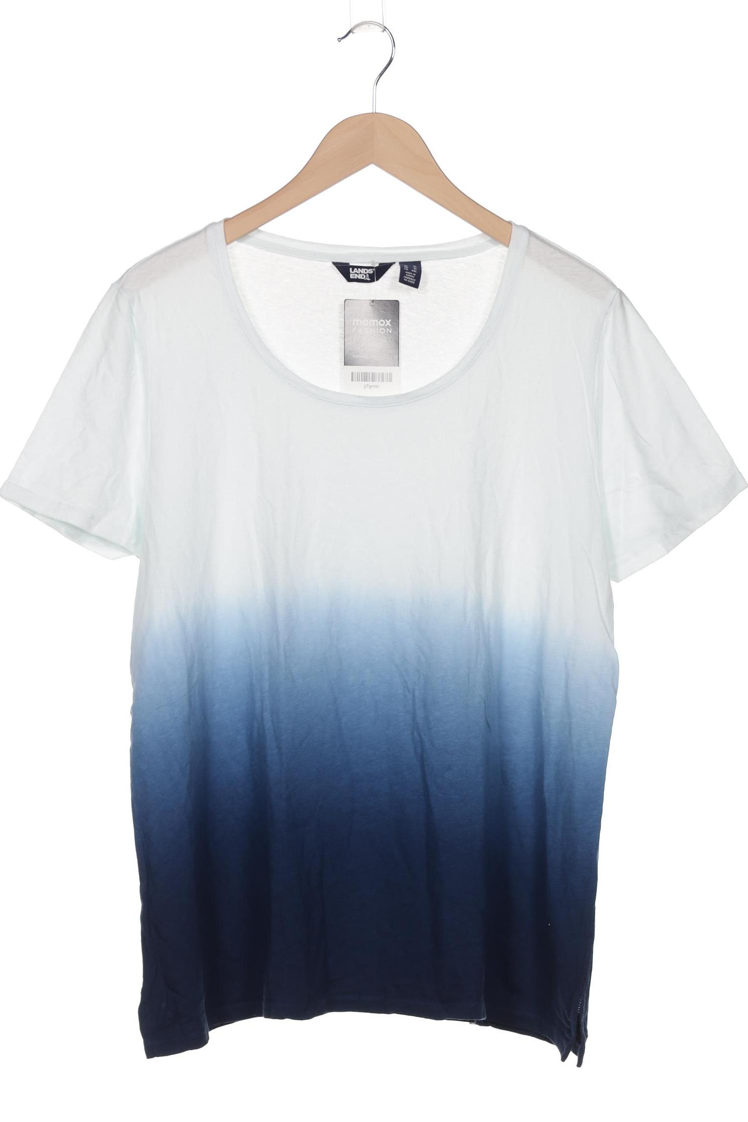 

Lands End Damen T-Shirt, blau, Gr. 44