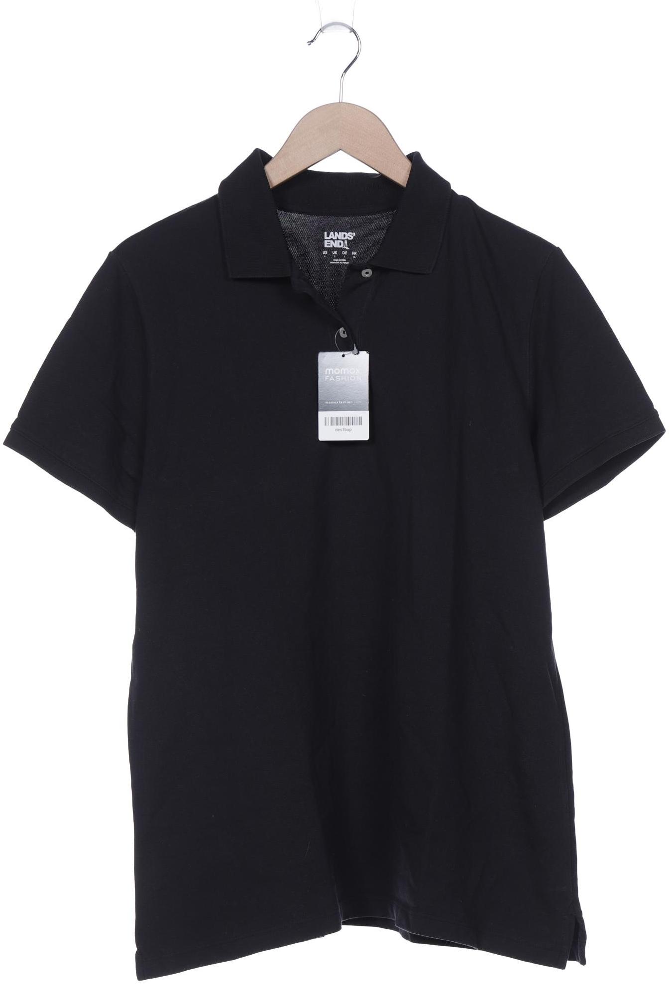 

Lands End Damen Poloshirt, schwarz, Gr. 42
