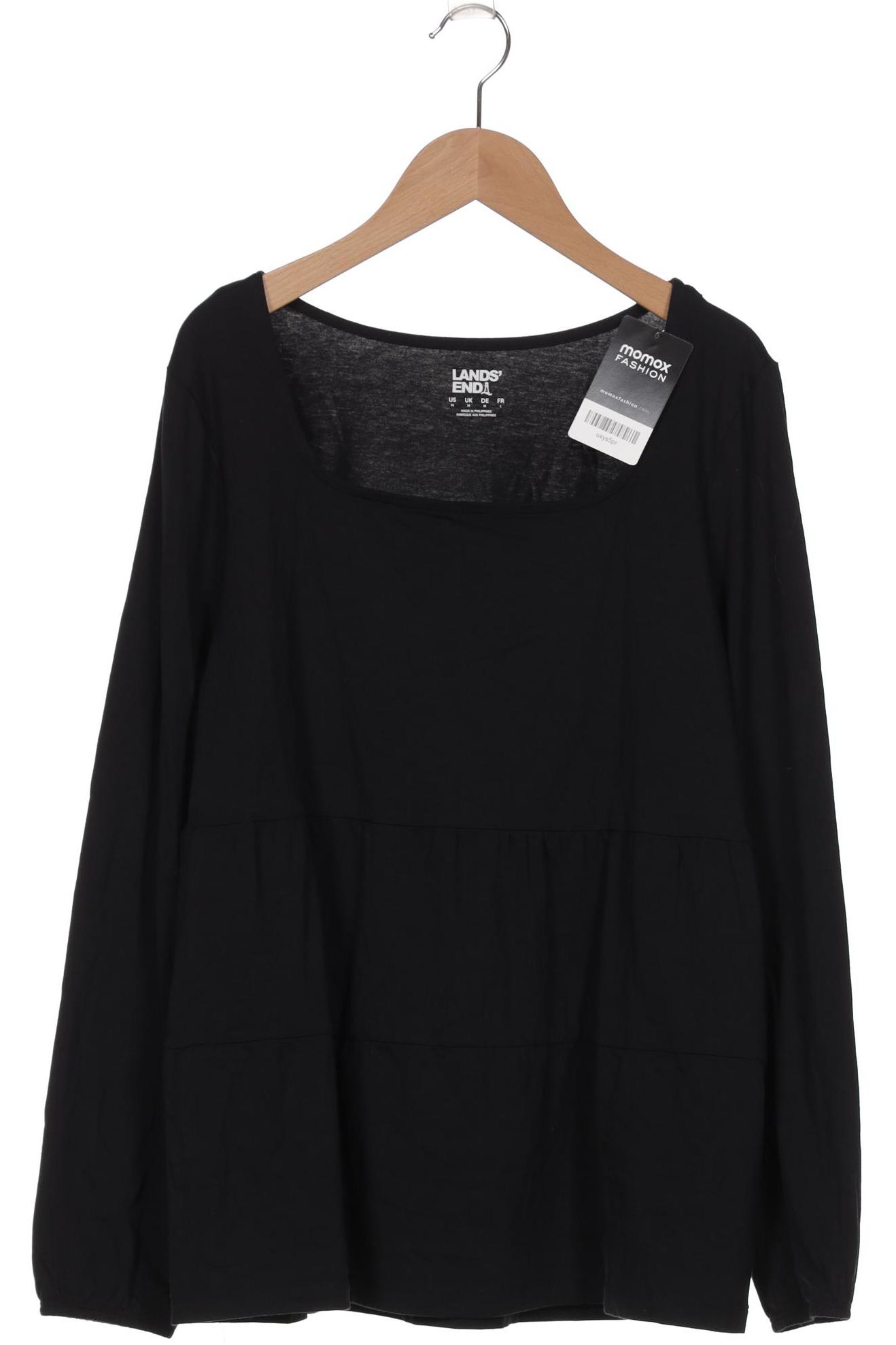 

Lands End Damen Langarmshirt, schwarz, Gr. 38