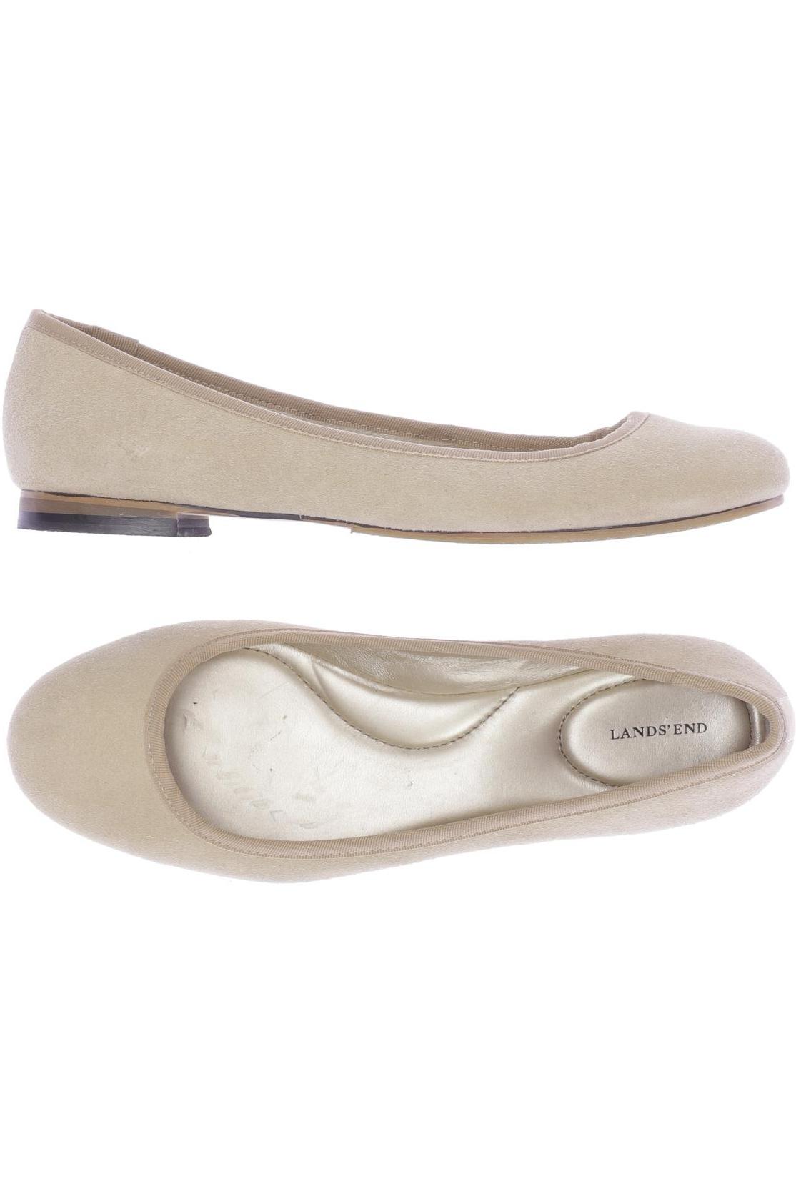 

Lands End Damen Ballerinas, beige, Gr. 39