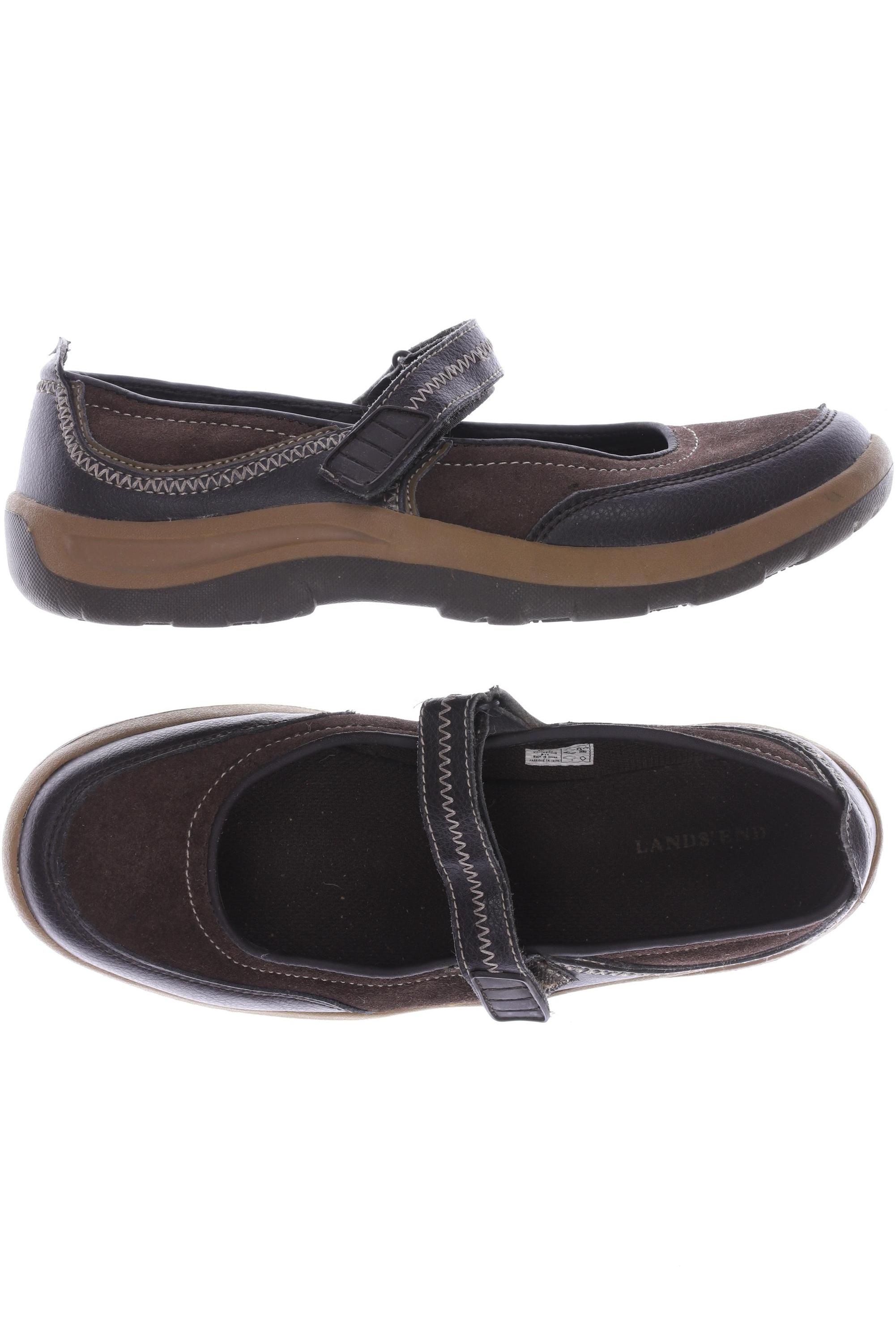 

Lands End Damen Halbschuh, braun, Gr. 38.5