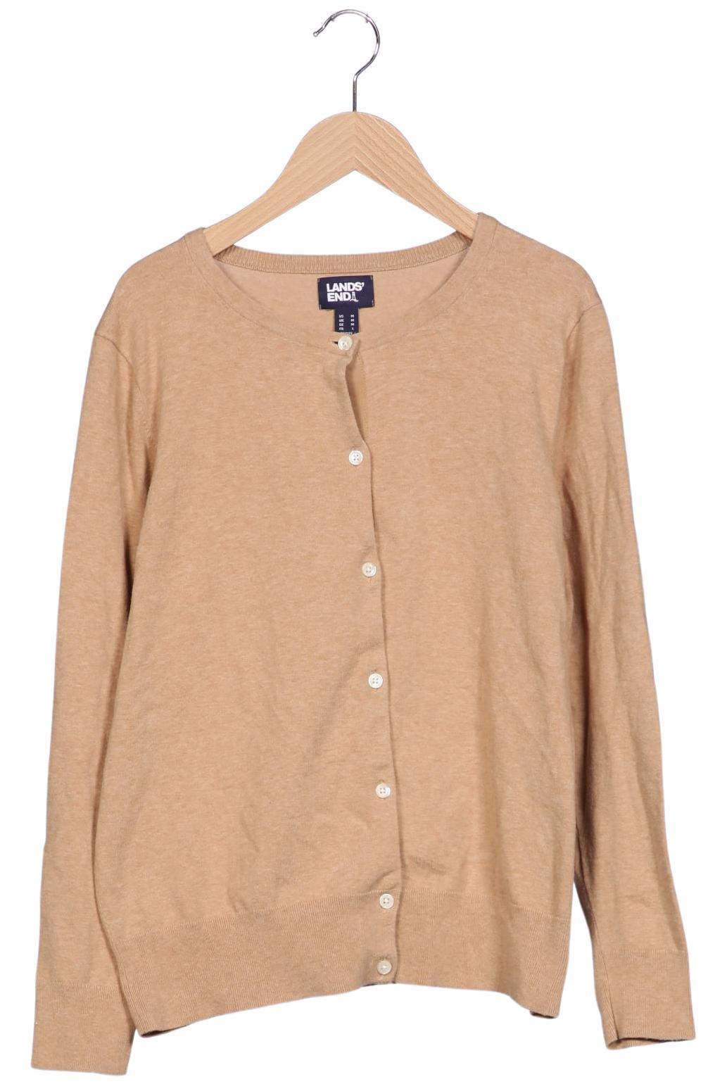 

Lands End Damen Strickjacke, beige, Gr. 38