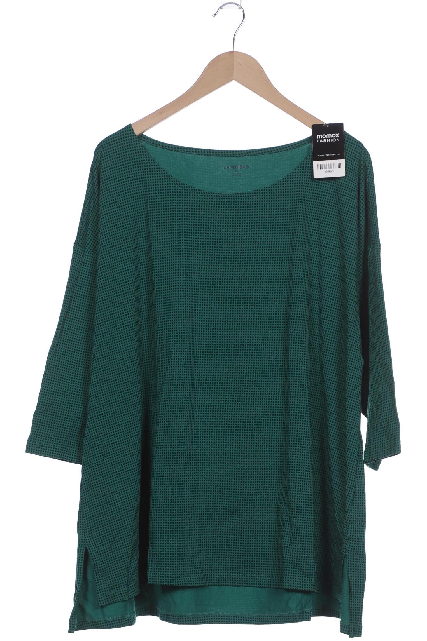 

Lands End Damen Langarmshirt, türkis, Gr. 48