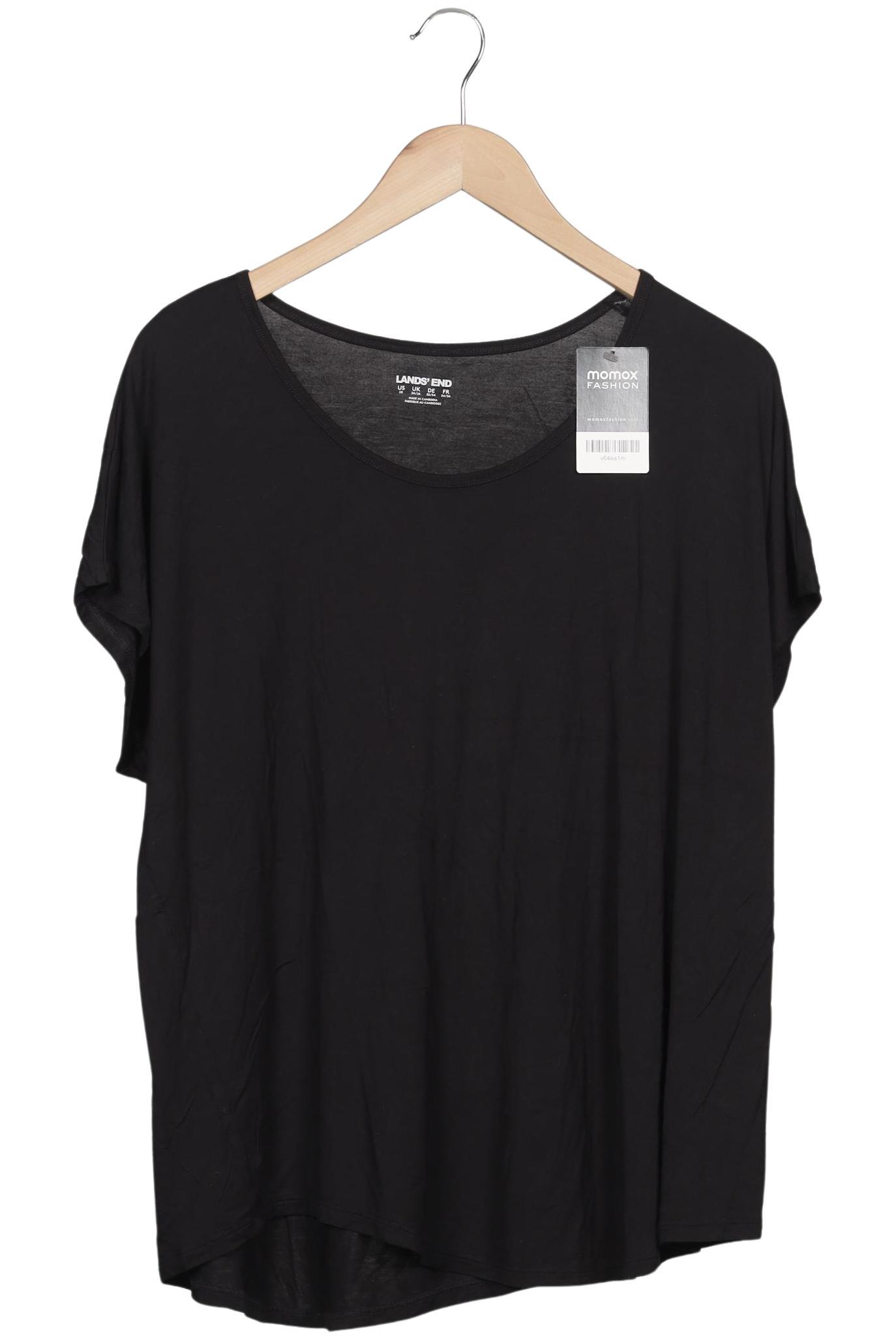 

Lands End Damen T-Shirt, schwarz, Gr. 52