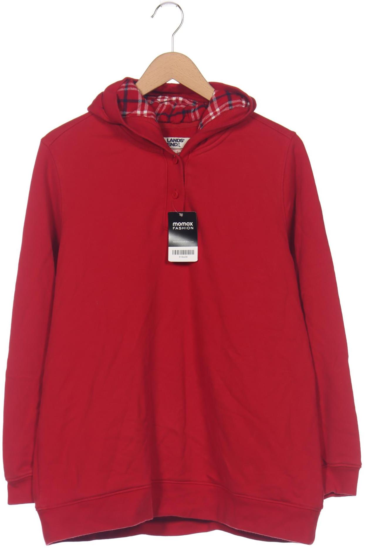 

Lands End Damen Kapuzenpullover, rot, Gr. 44