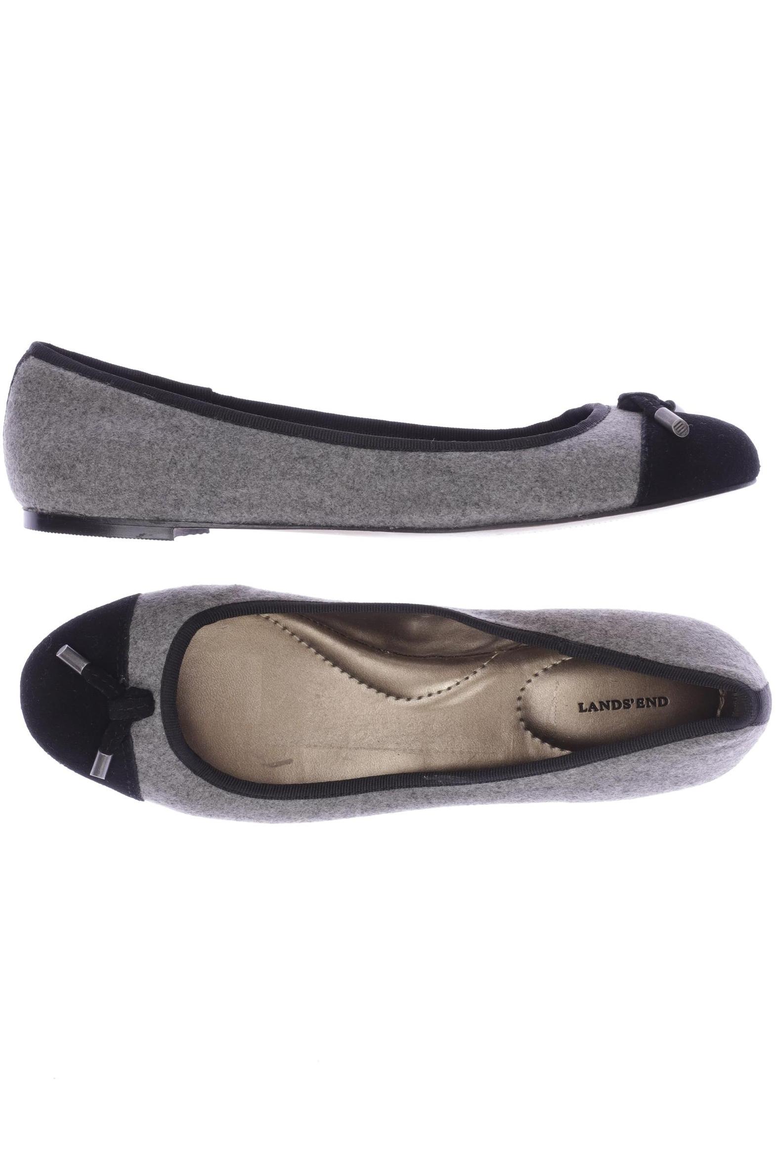 

Lands End Damen Ballerinas, grau, Gr. 40