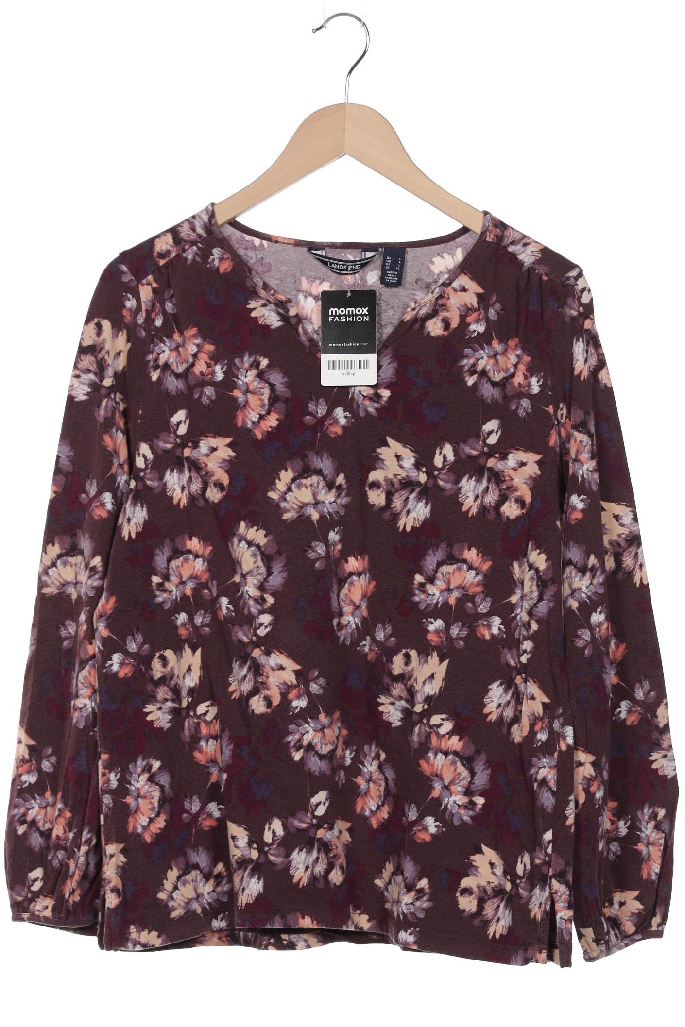

Lands End Damen Langarmshirt, bordeaux, Gr. 42