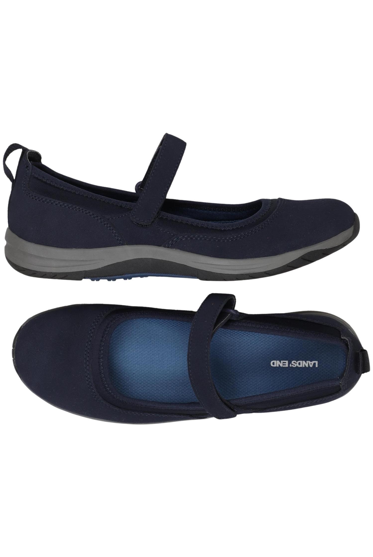 

Lands End Damen Ballerinas, marineblau, Gr. 39