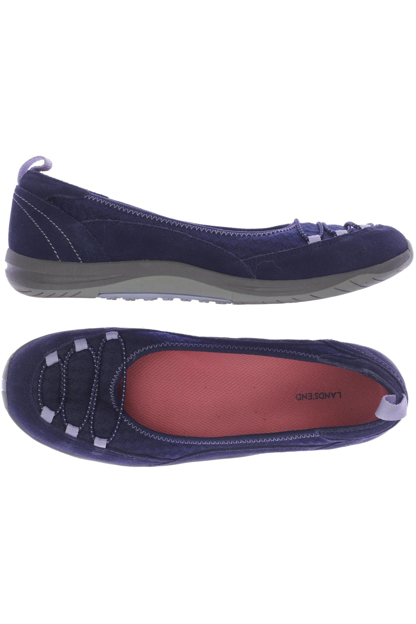 

Lands End Damen Ballerinas, marineblau, Gr. 42.5