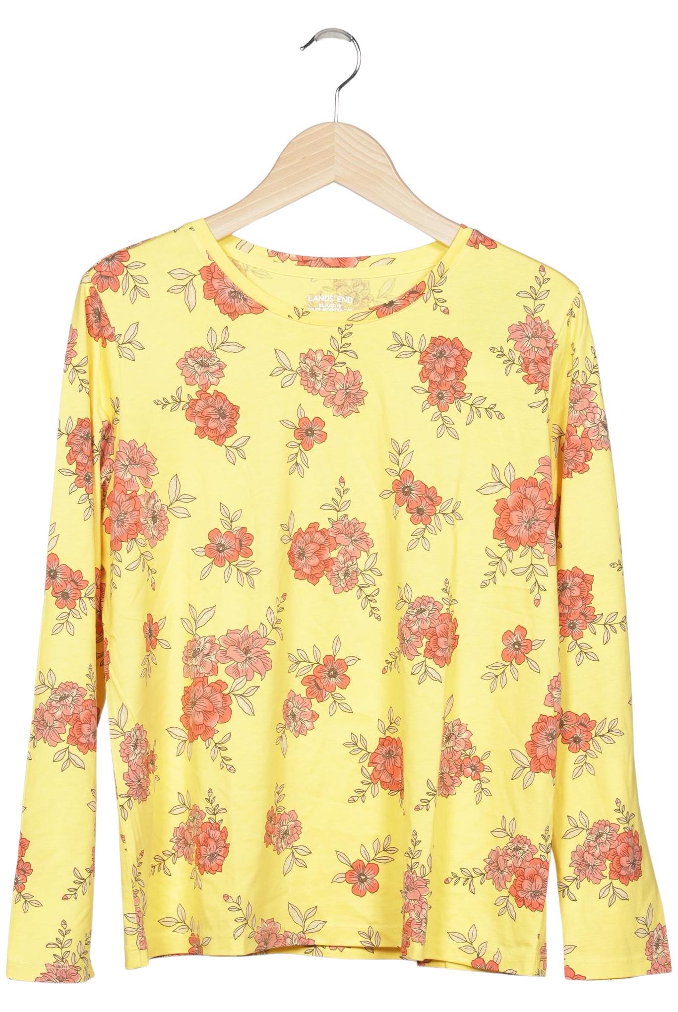 

Lands End Damen Langarmshirt, gelb, Gr. 38