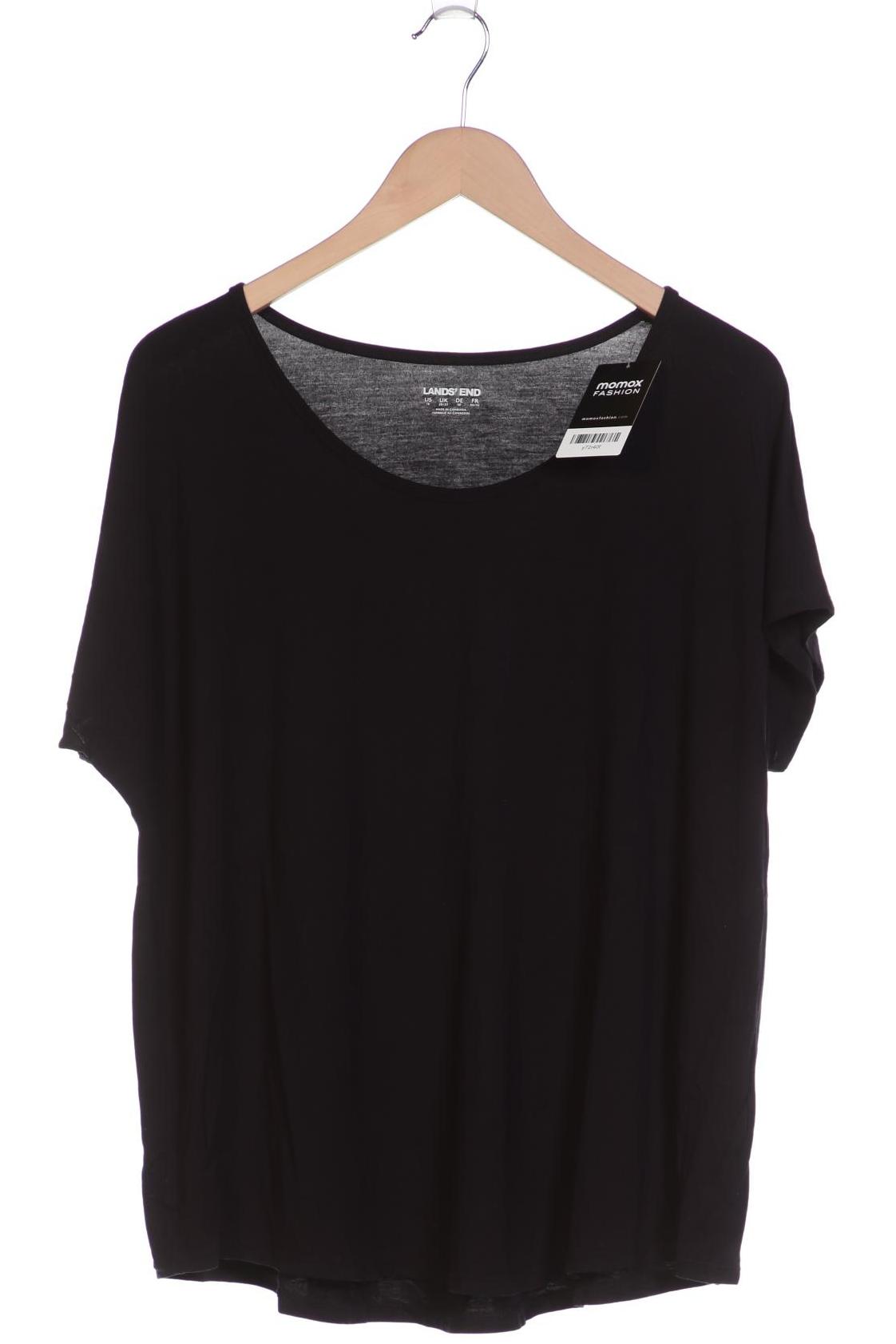 

Lands End Damen T-Shirt, schwarz, Gr. 50