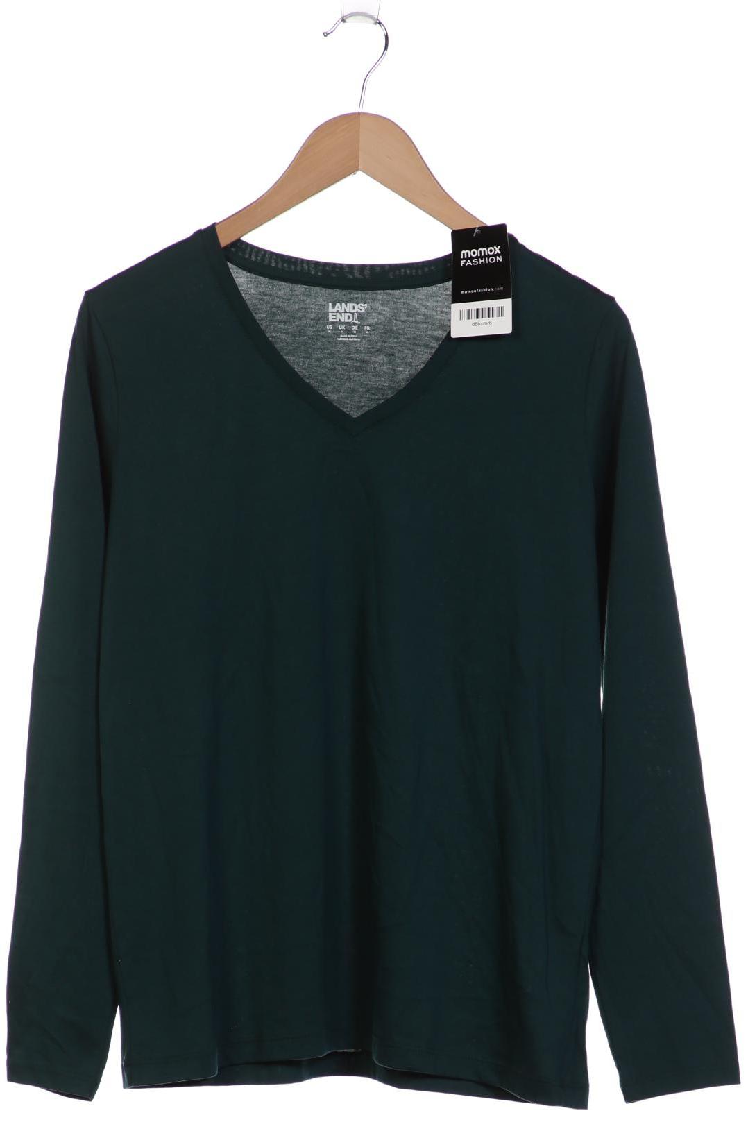 

Lands End Damen Langarmshirt, grün, Gr. 38