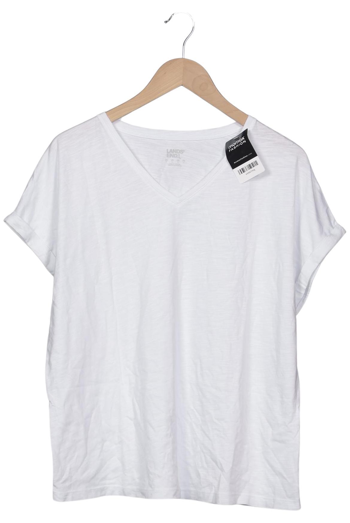 

Lands End Damen T-Shirt, weiß, Gr. 44