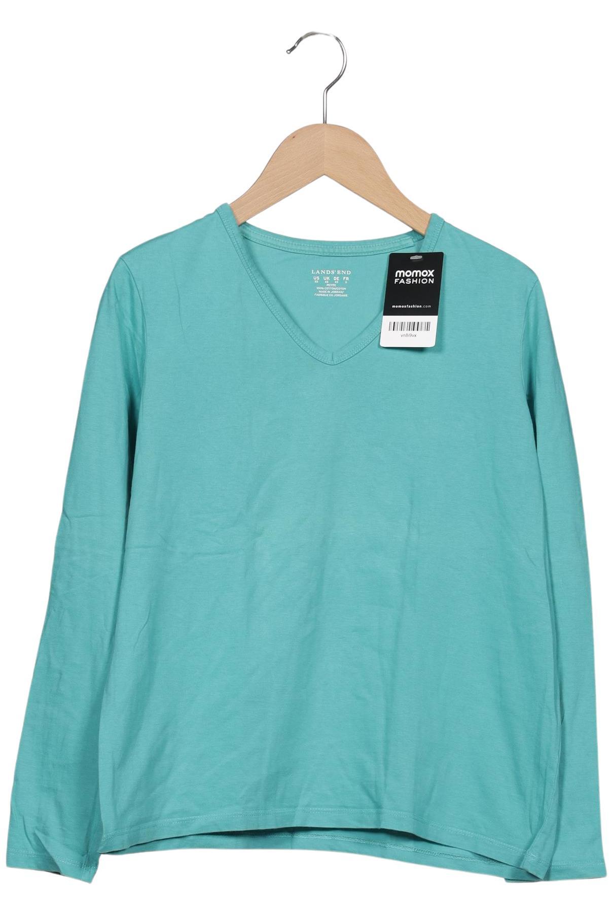 

Lands End Damen Langarmshirt, türkis, Gr. 34
