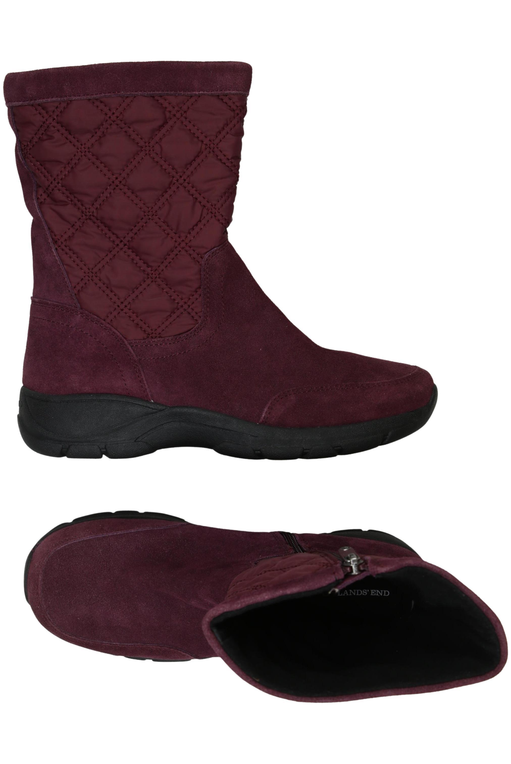 

Lands End Damen Stiefelette, bordeaux, Gr. 41