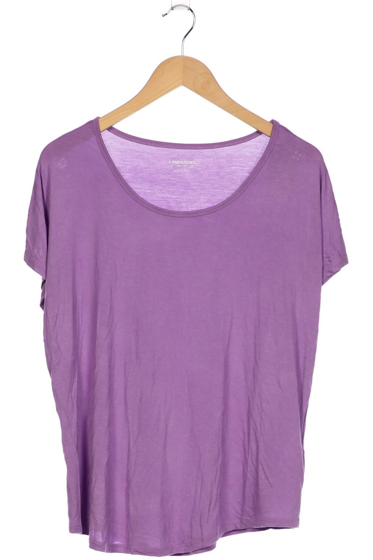 

Lands End Damen T-Shirt, flieder, Gr. 42