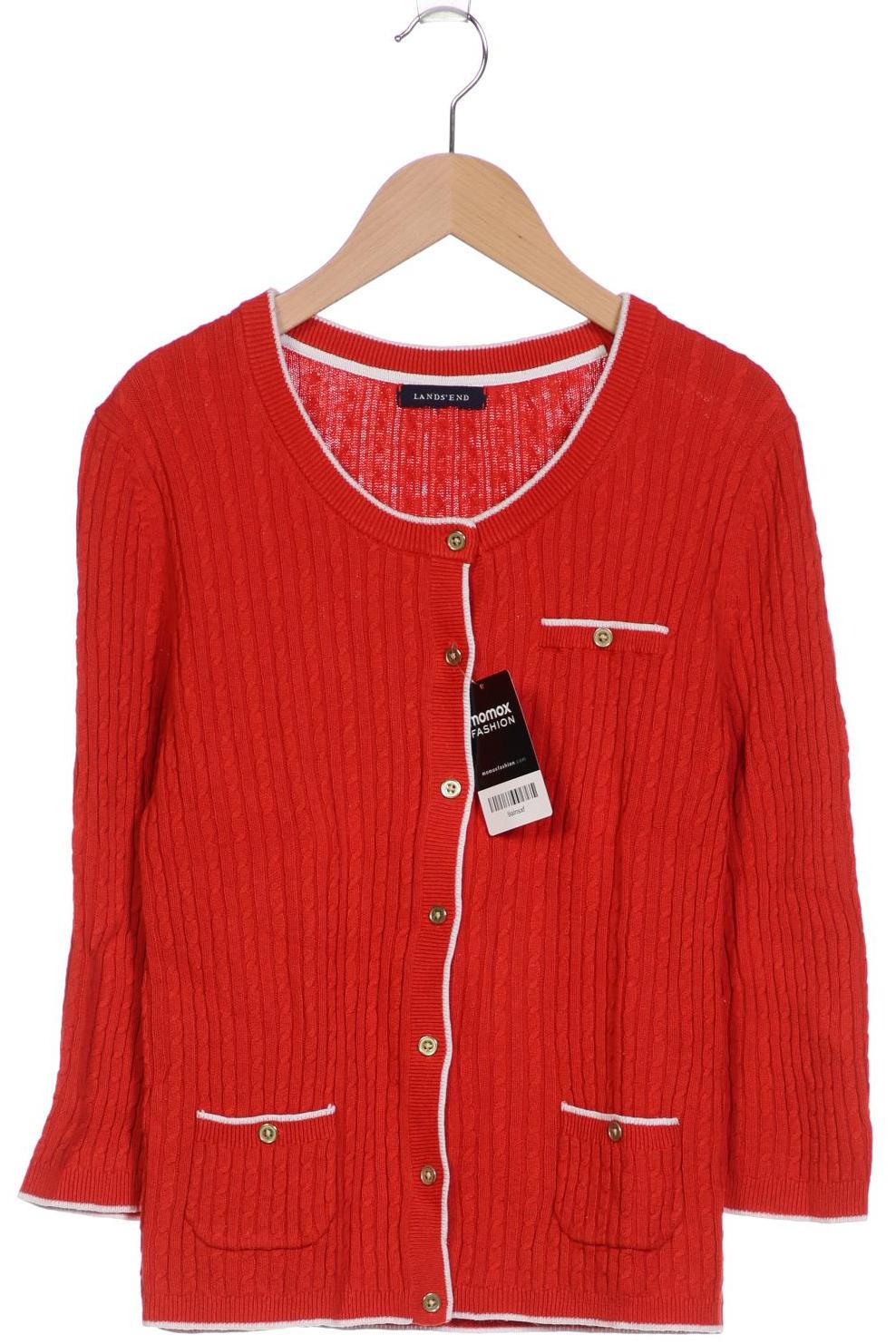 

Lands End Damen Strickjacke, rot, Gr. 34