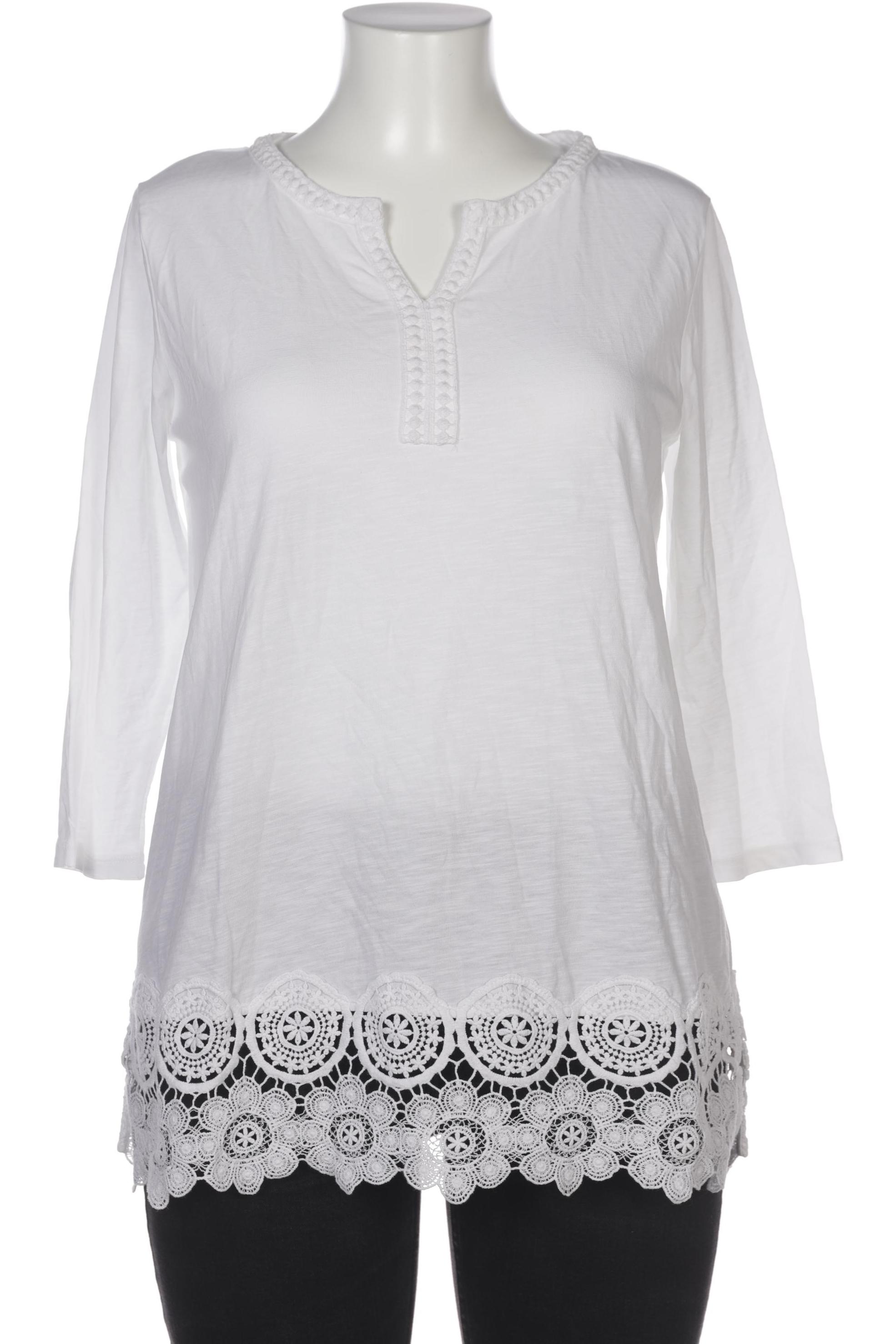 

Lands End Damen Langarmshirt, weiß, Gr. 38