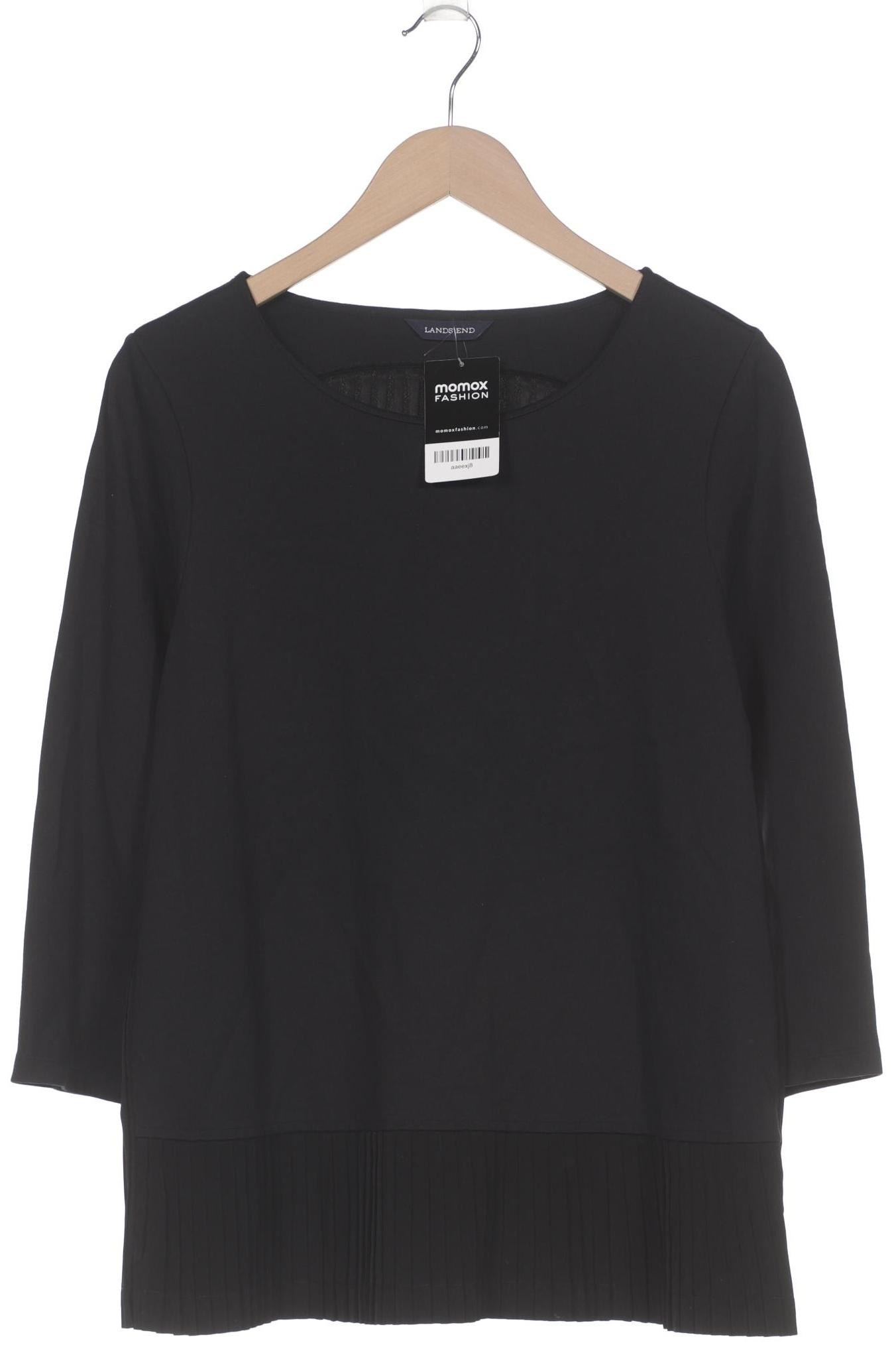 

Lands End Damen Langarmshirt, schwarz, Gr. 42