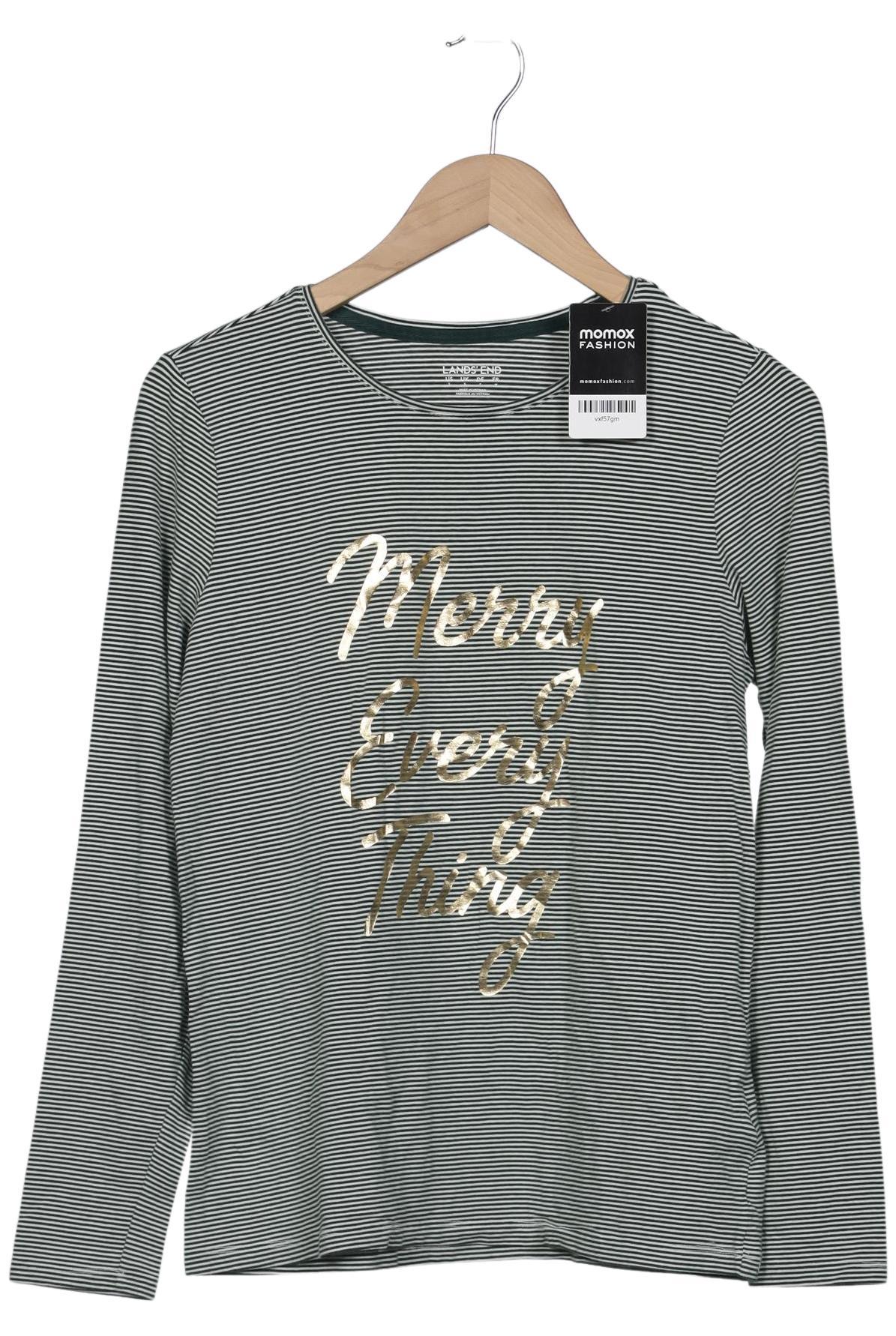 

Lands End Damen Langarmshirt, grün, Gr. 36