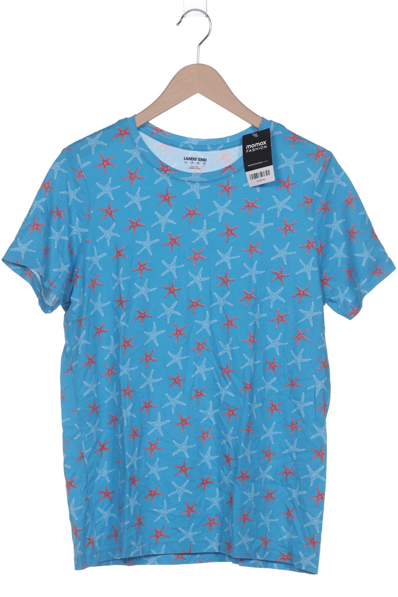 

Lands End Damen T-Shirt, blau, Gr. 42