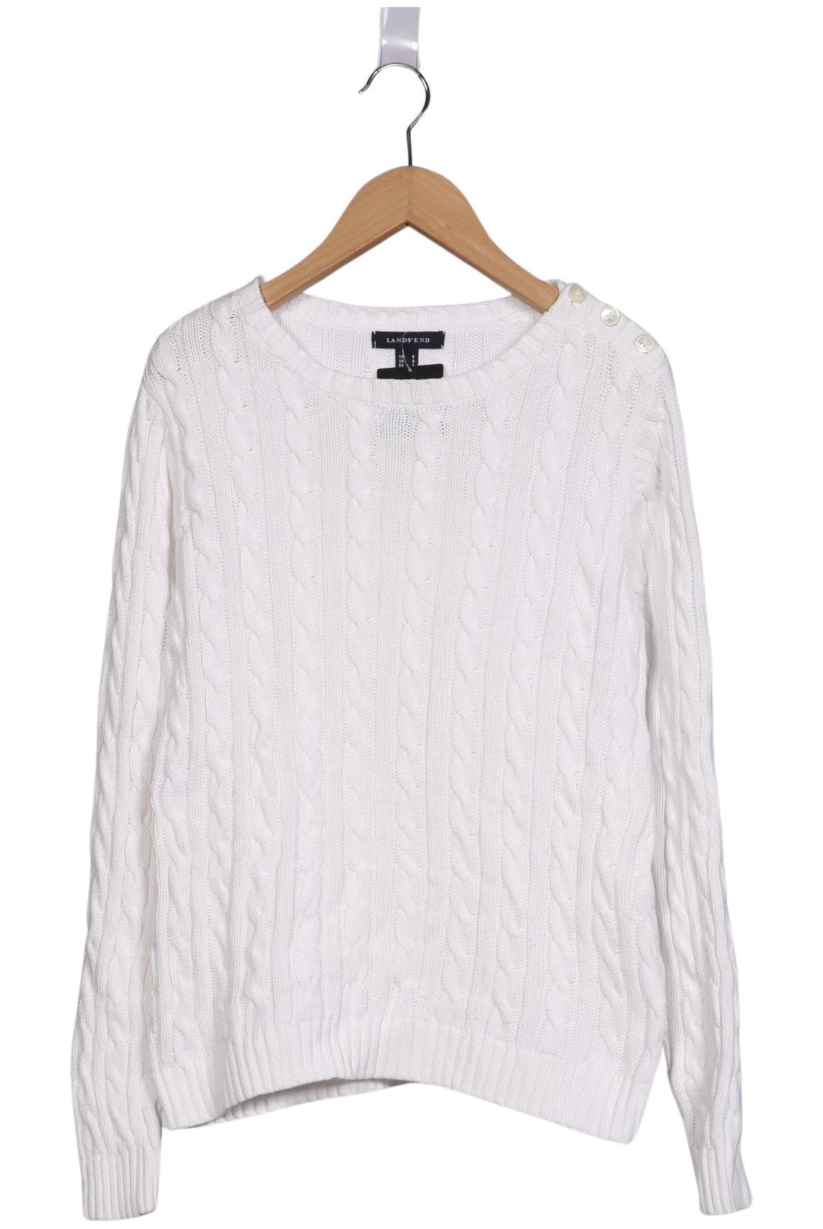 

Lands End Damen Pullover, weiß, Gr. 36