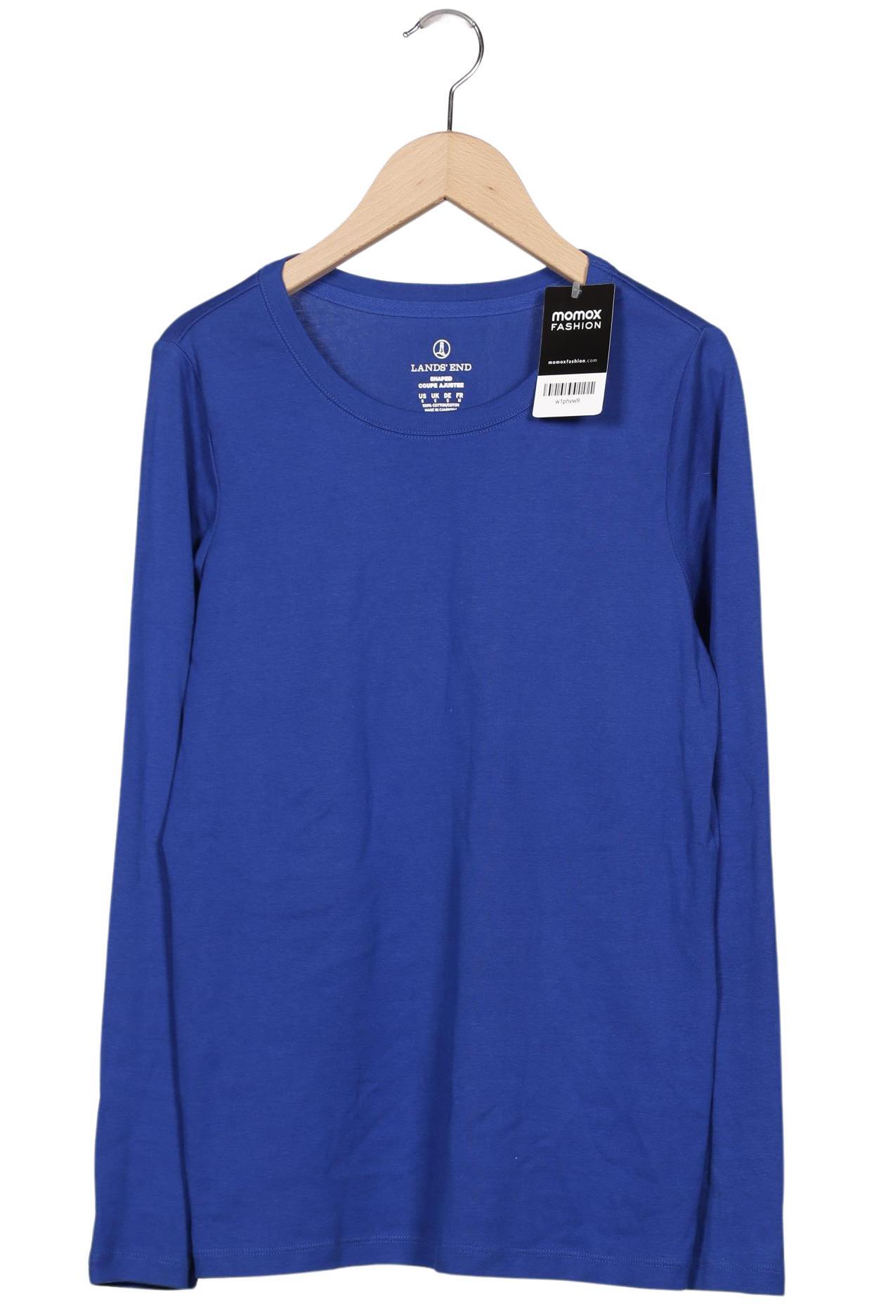

Lands End Damen Langarmshirt, blau, Gr. 36