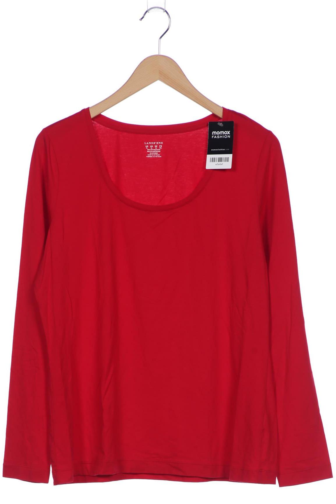 

Lands End Damen Langarmshirt, rot, Gr. 44