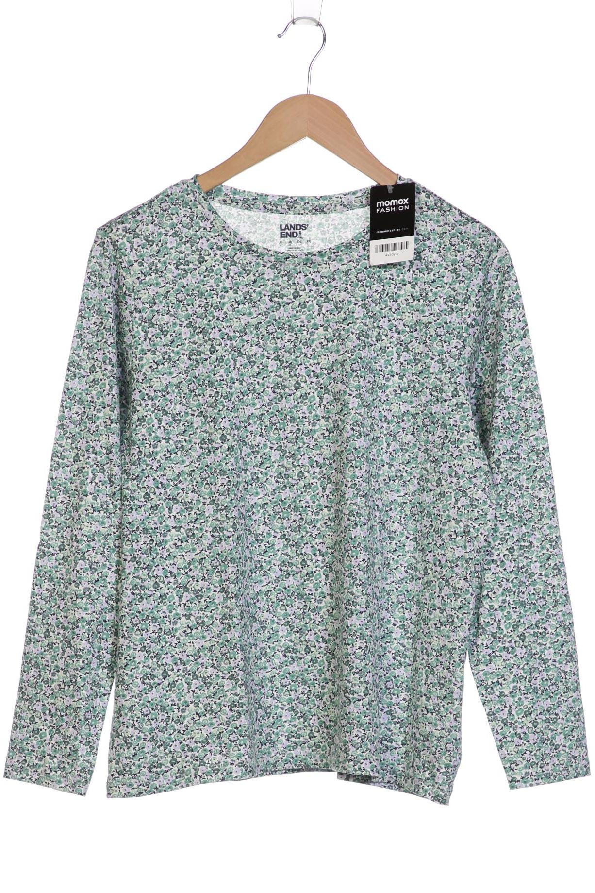 

Lands End Damen Langarmshirt, grün, Gr. 38