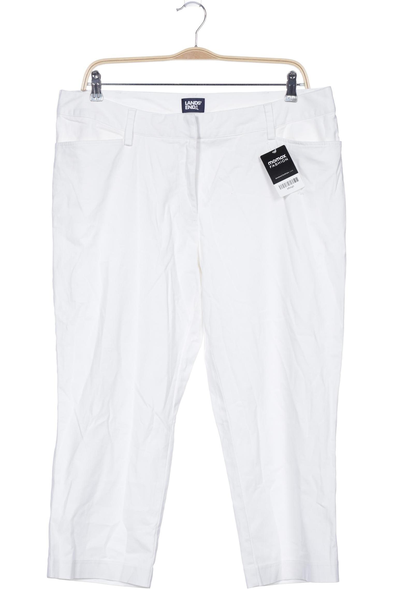 

Lands End Damen Stoffhose, weiß, Gr. 48