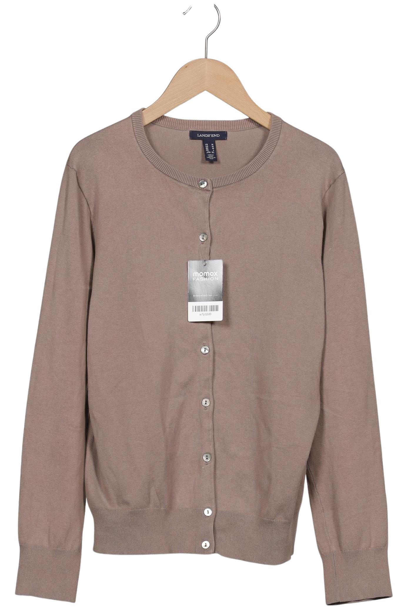 

Lands End Damen Strickjacke, beige, Gr. 38
