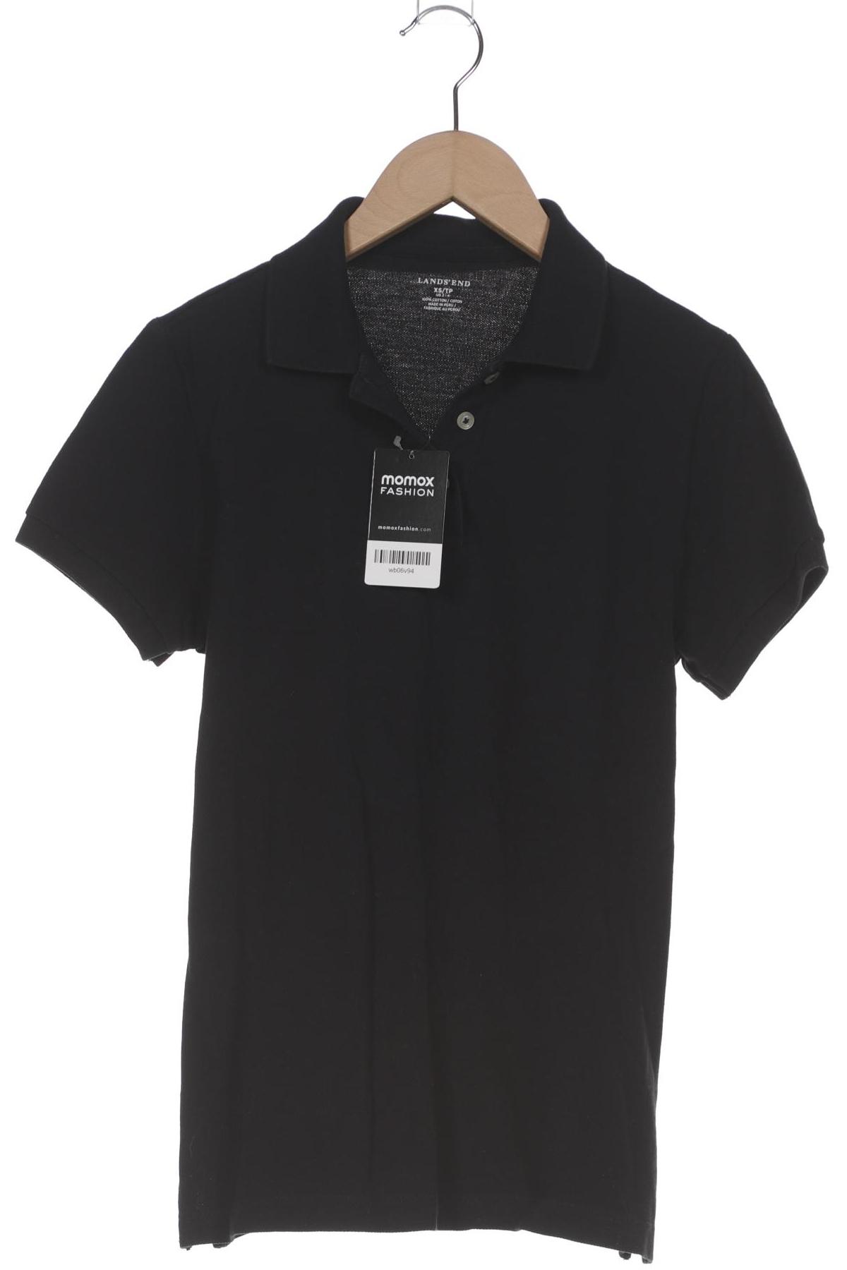 

Lands End Damen Poloshirt, schwarz, Gr. 34