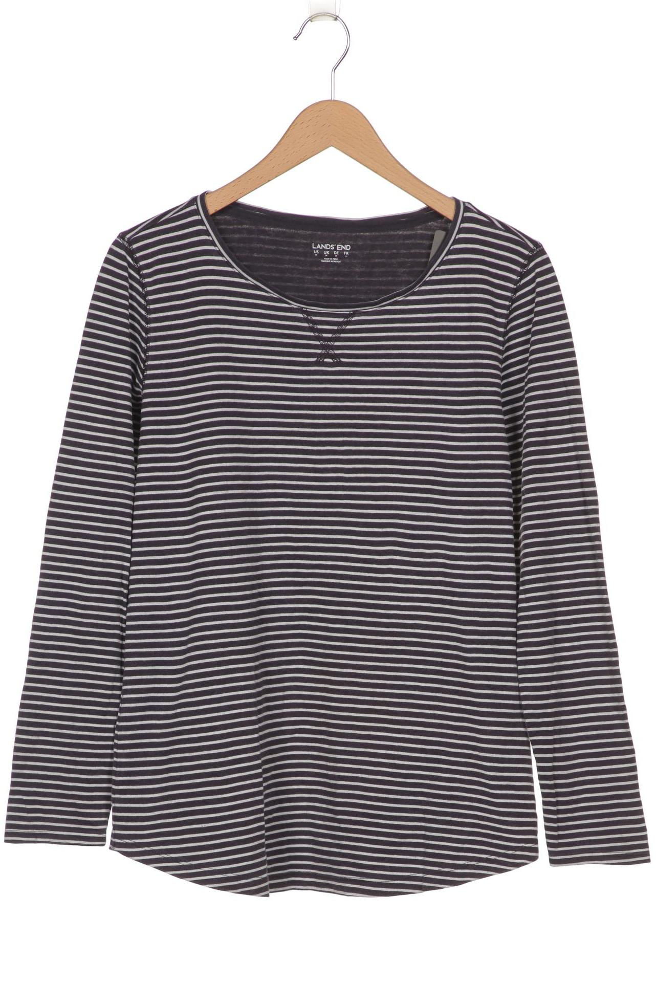 

Lands End Damen Langarmshirt, grau, Gr. 38