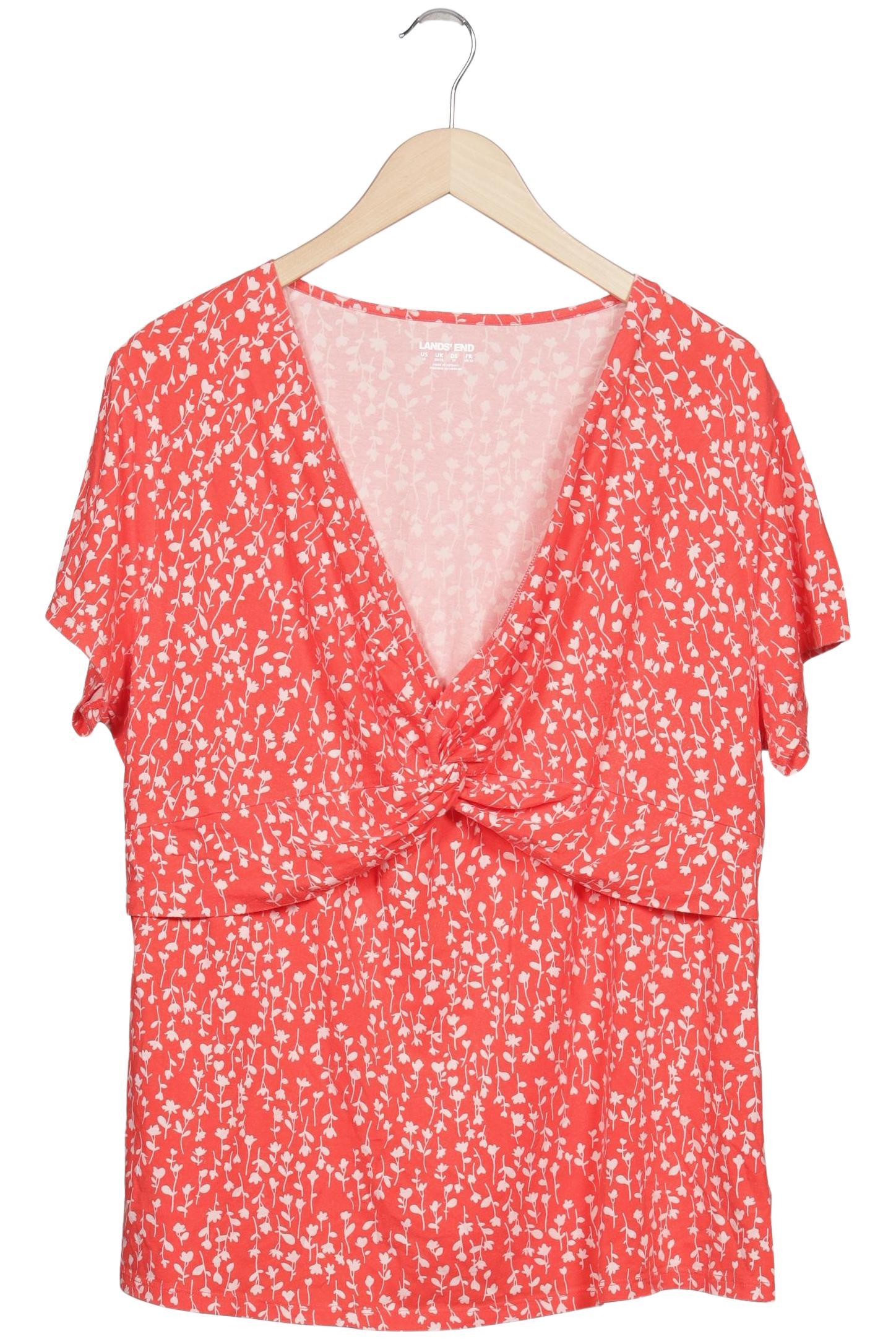 

Lands End Damen T-Shirt, rot, Gr. 50