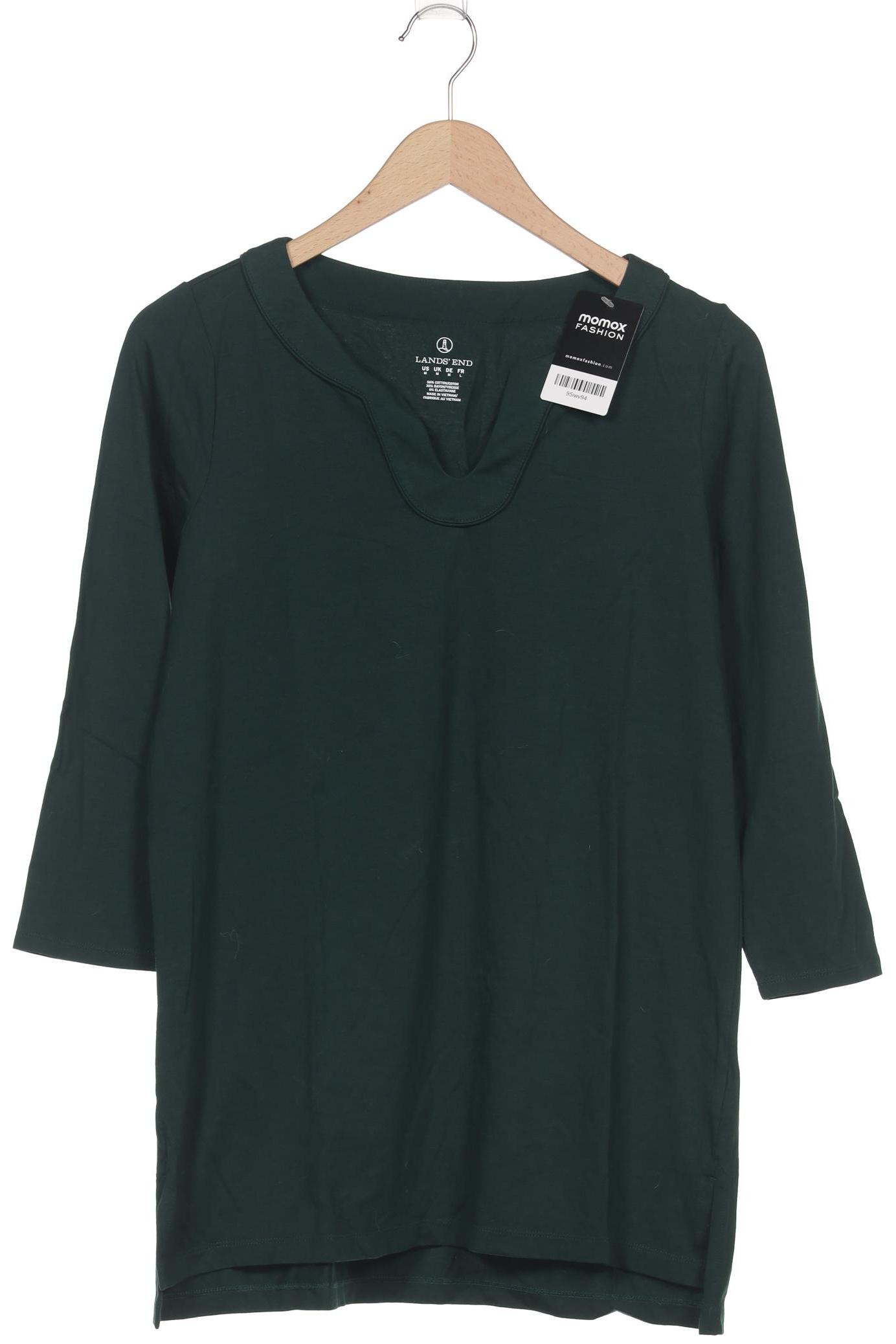

Lands End Damen Langarmshirt, grün, Gr. 38