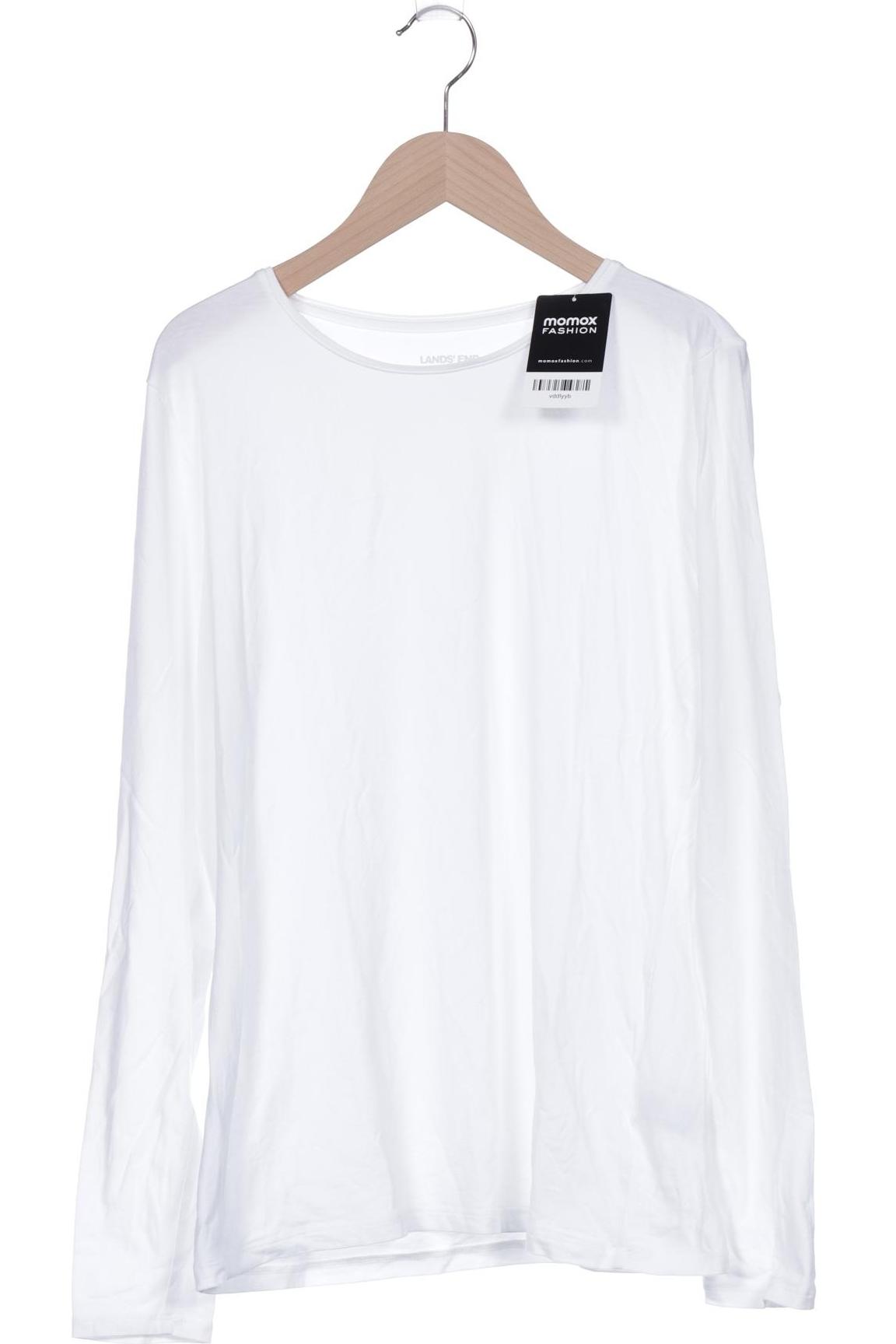 

Lands End Damen Langarmshirt, weiß, Gr. 38