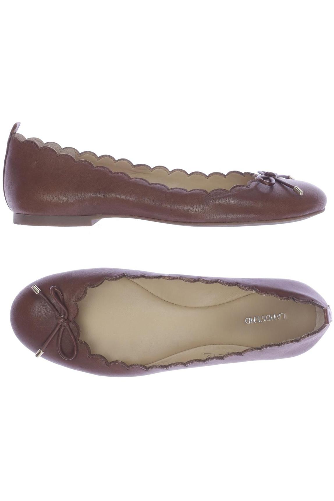 

Lands End Damen Ballerinas, braun, Gr. 36