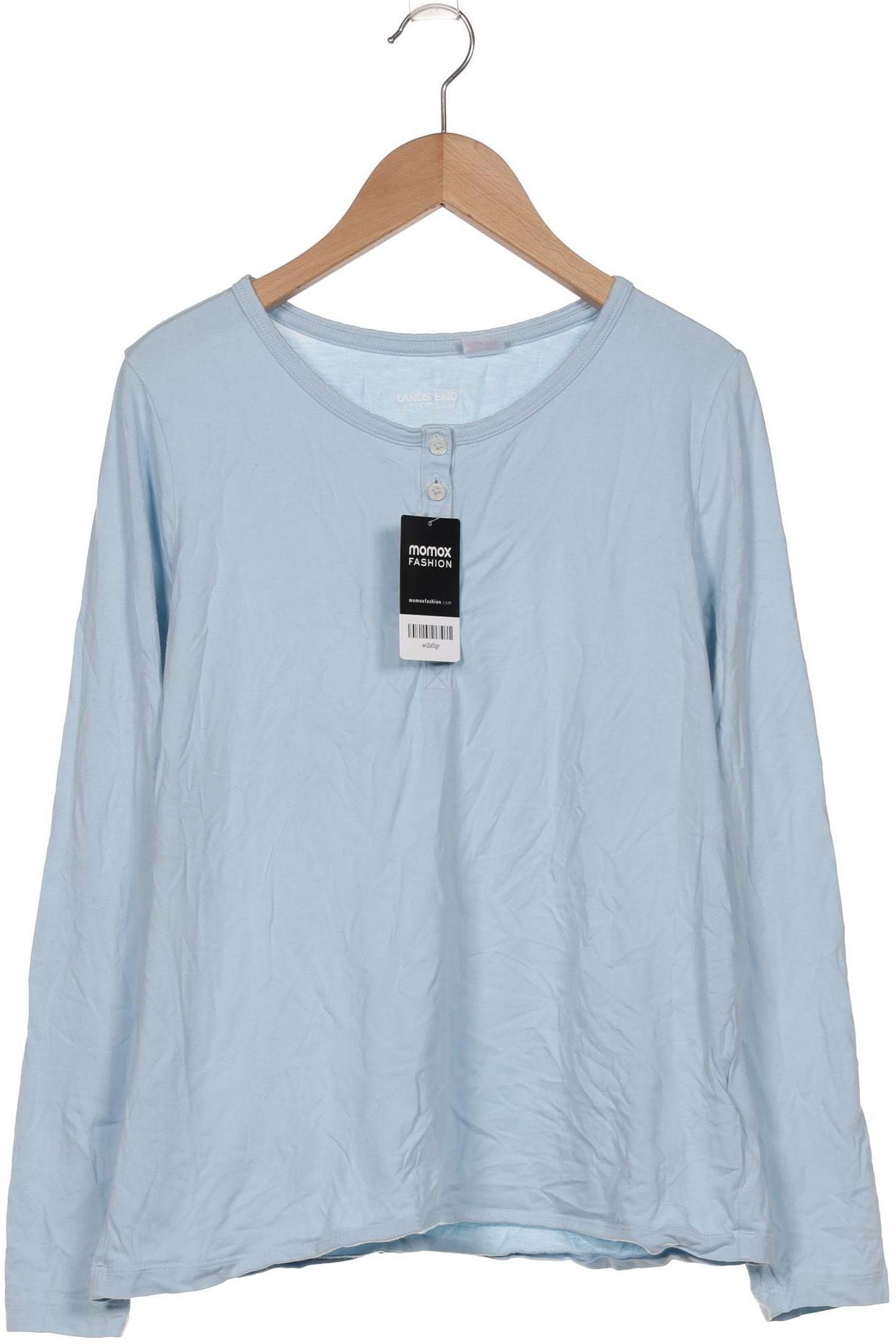 

Lands End Damen Langarmshirt, hellblau, Gr. 38