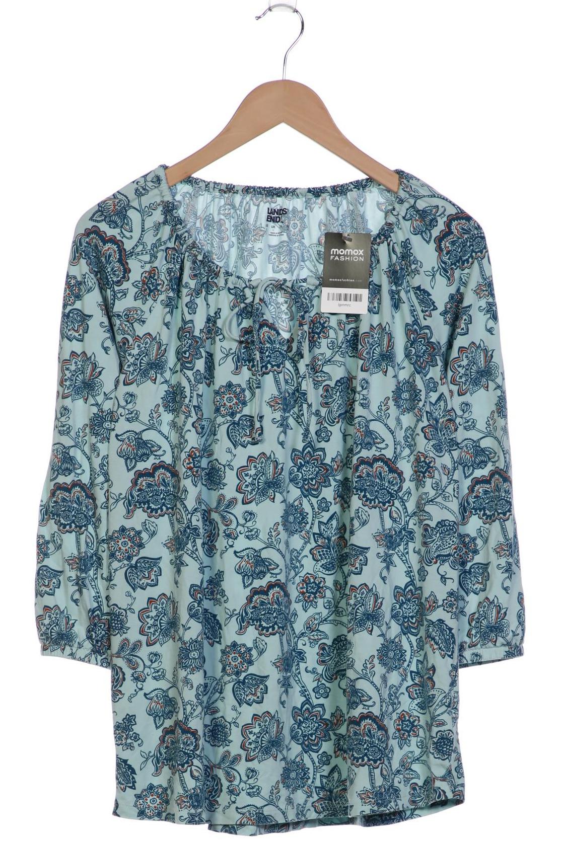 

Lands End Damen Langarmshirt, türkis, Gr. 42