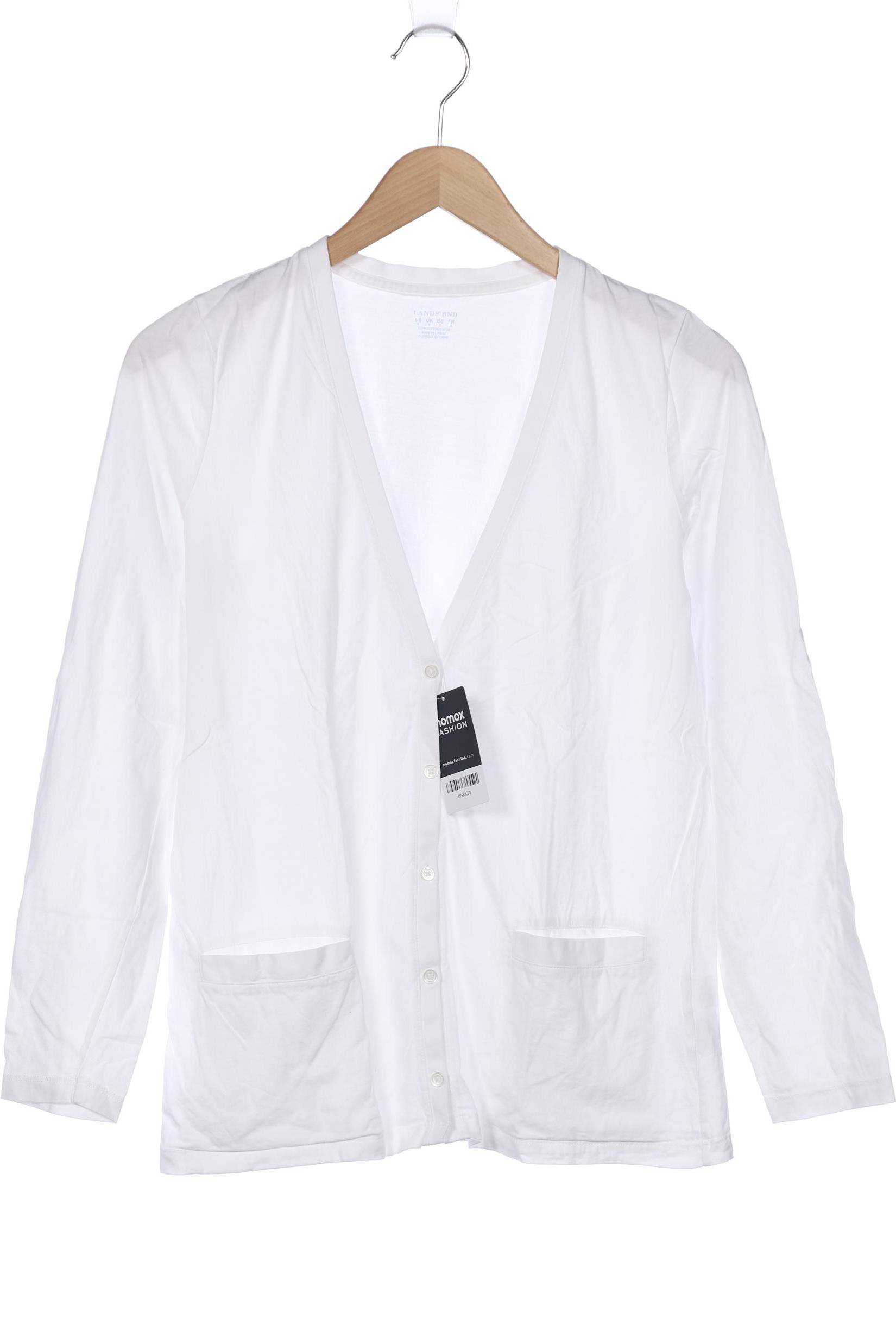 

Lands End Damen Strickjacke, weiß, Gr. 36