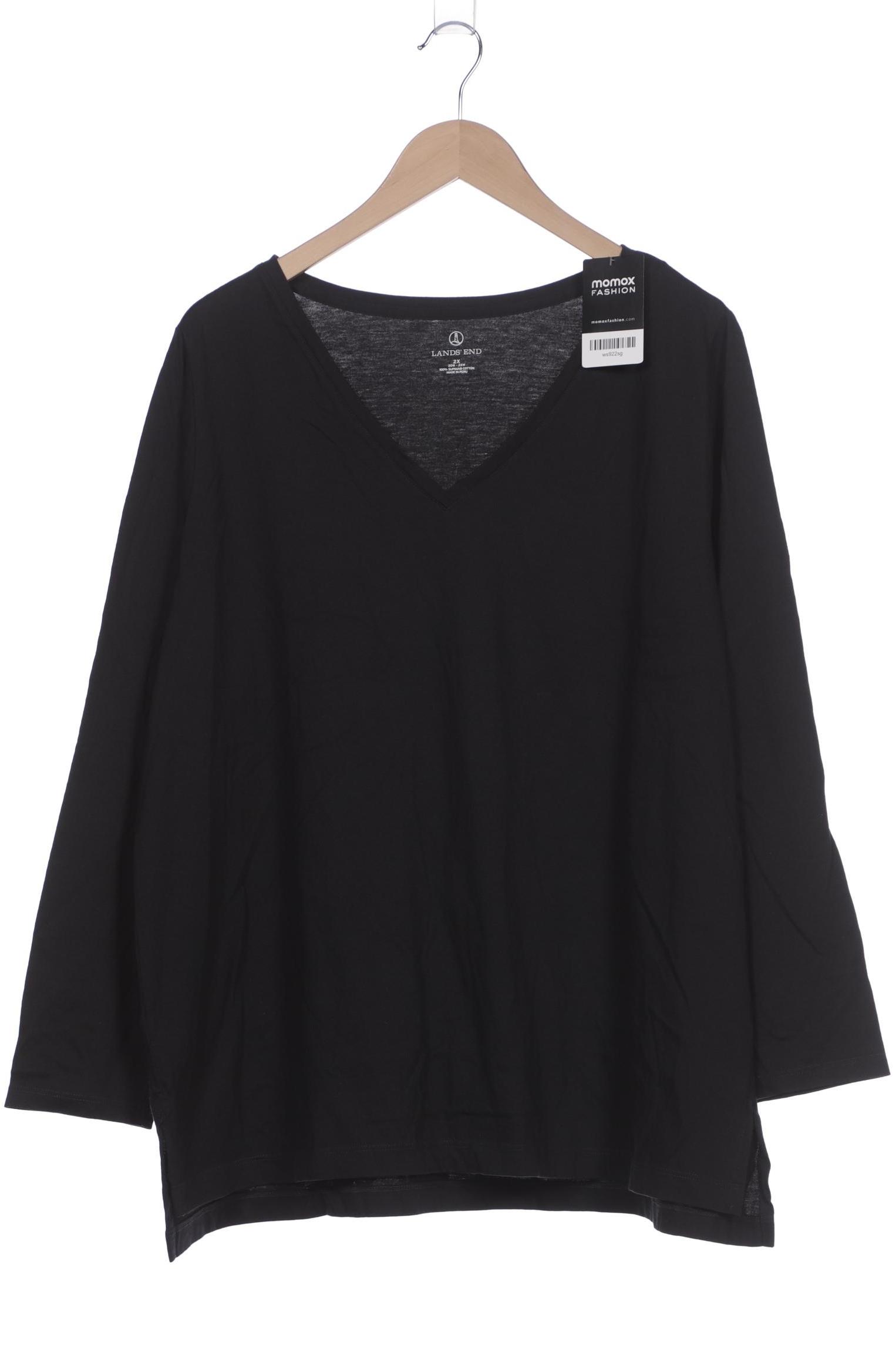

Lands End Damen Langarmshirt, schwarz, Gr. 46