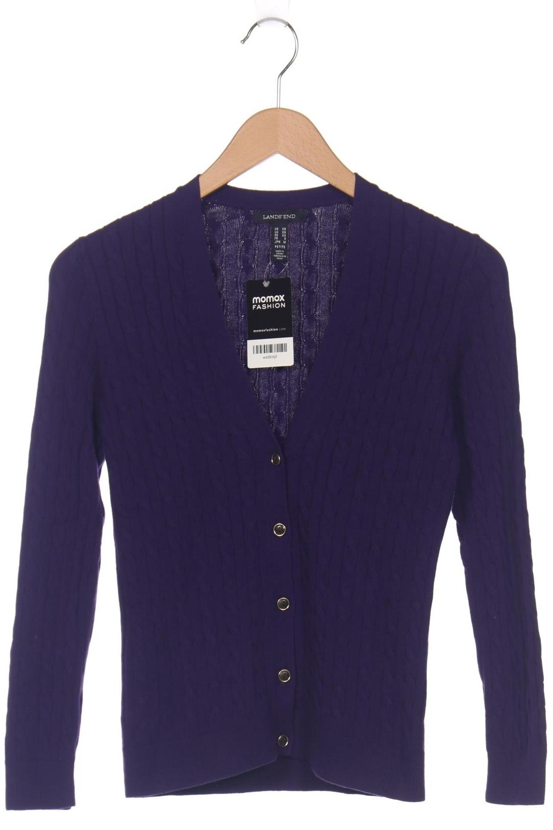 

Lands End Damen Strickjacke, flieder, Gr. 34