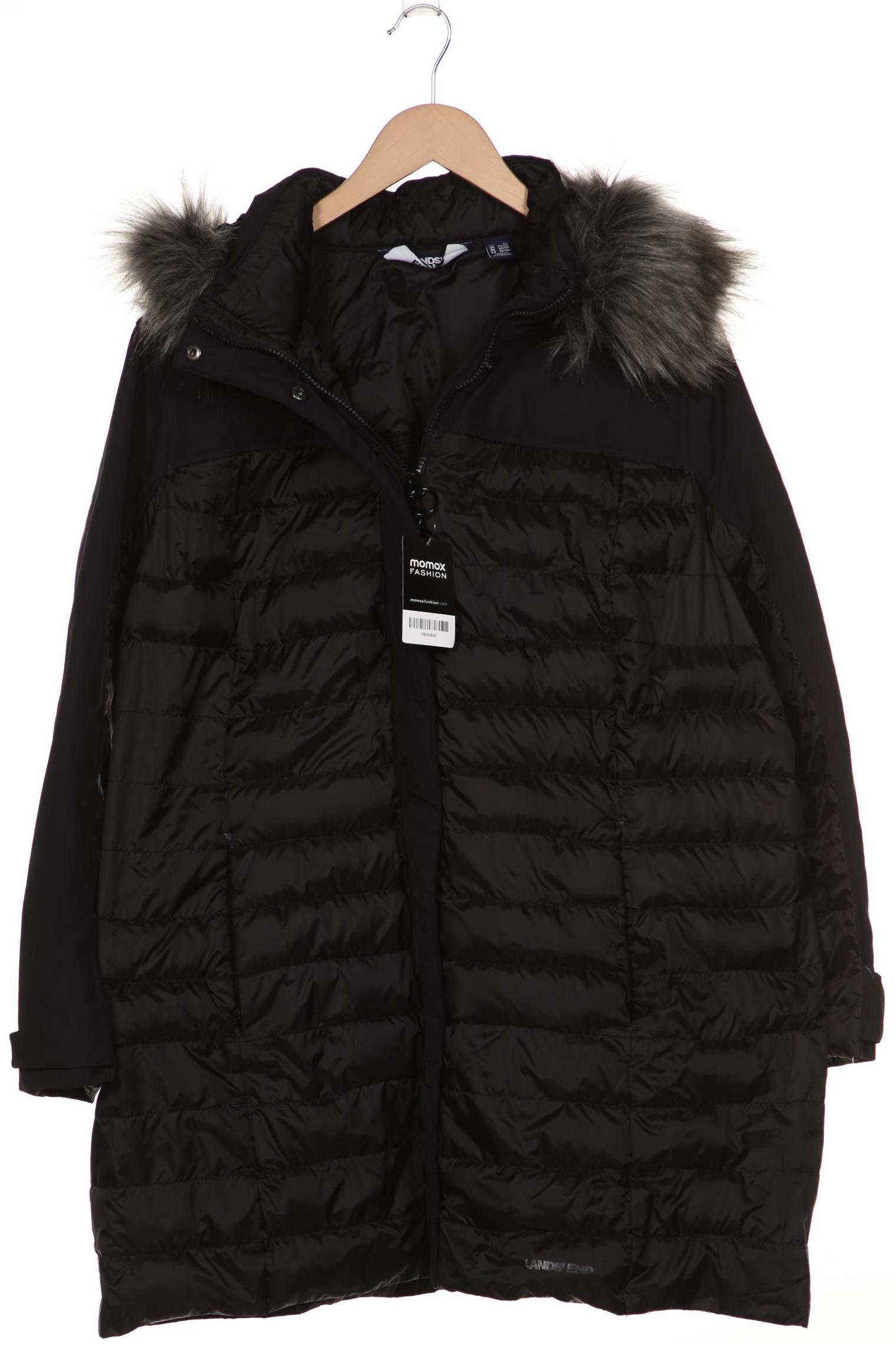 

Lands End Damen Mantel, schwarz, Gr. 52
