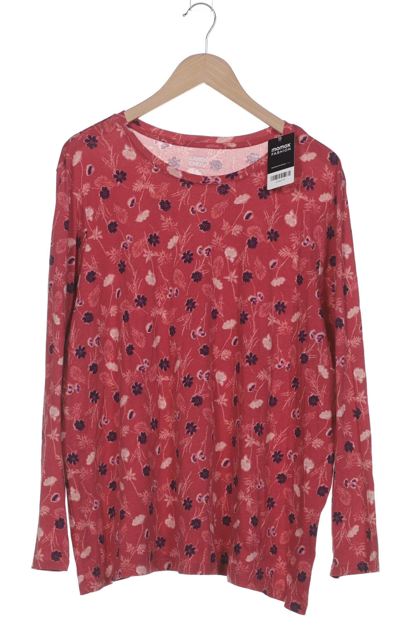 

Lands End Damen Langarmshirt, pink, Gr. 52