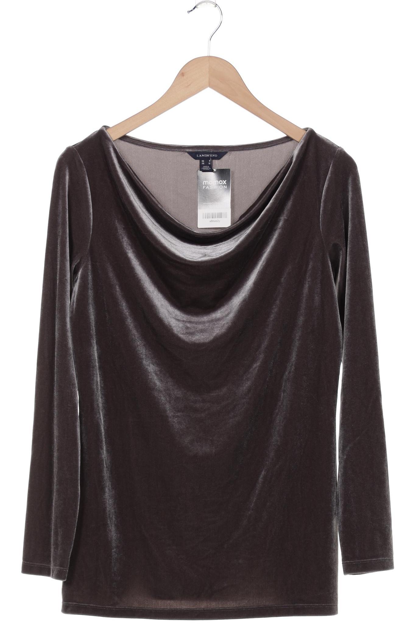 

Lands End Damen Langarmshirt, grau, Gr. 36
