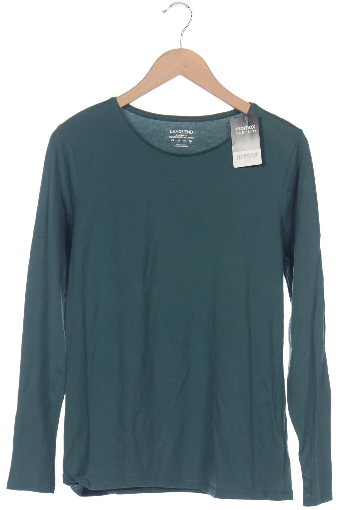 

Lands End Damen Langarmshirt, grün, Gr. 42