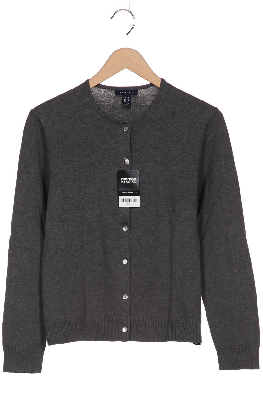 

Lands End Damen Strickjacke, grau, Gr. 38