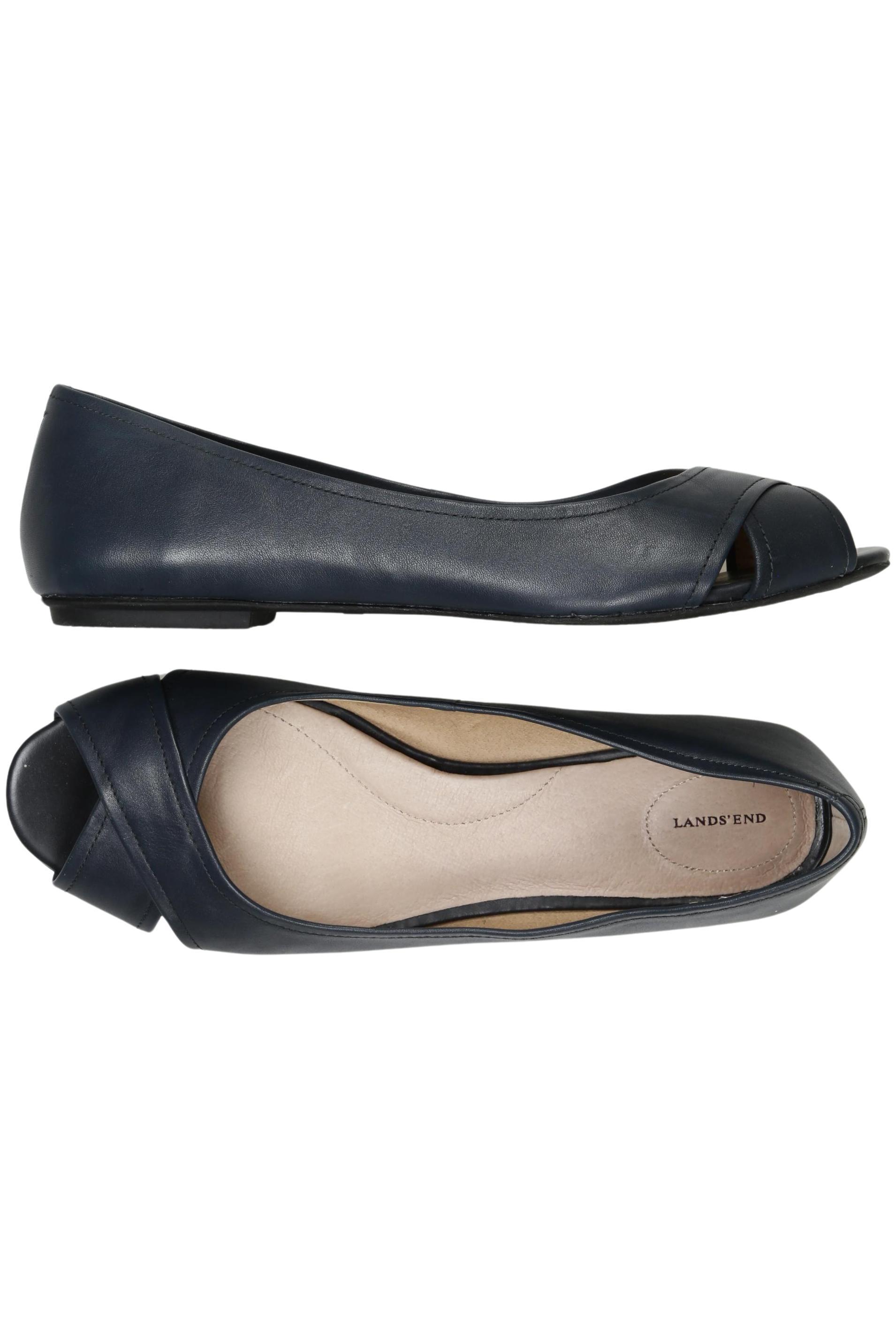 

Lands End Damen Ballerinas, marineblau, Gr. 41
